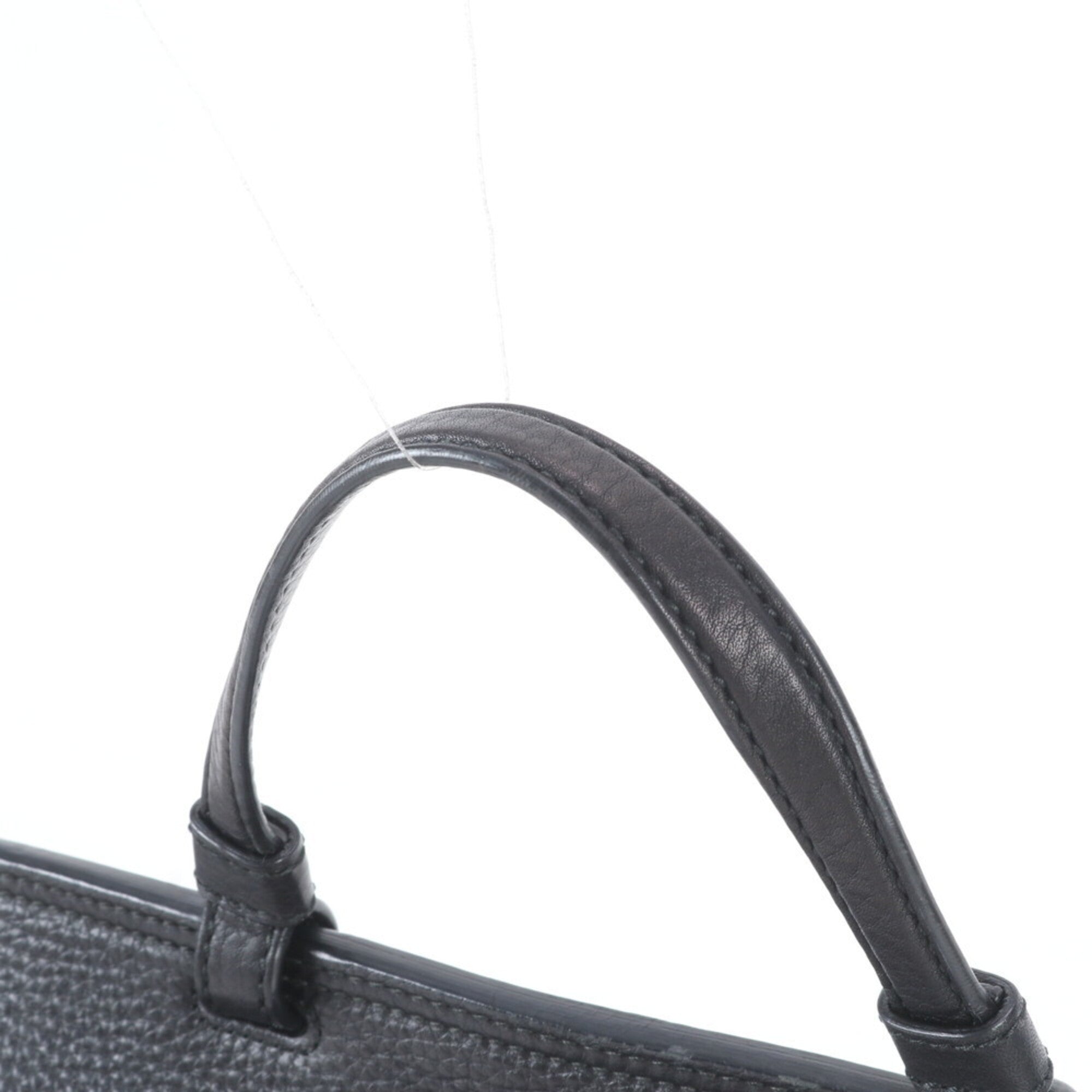 Gucci Black Leather Shoulder Bag Tote Bag (Pre-Owned)