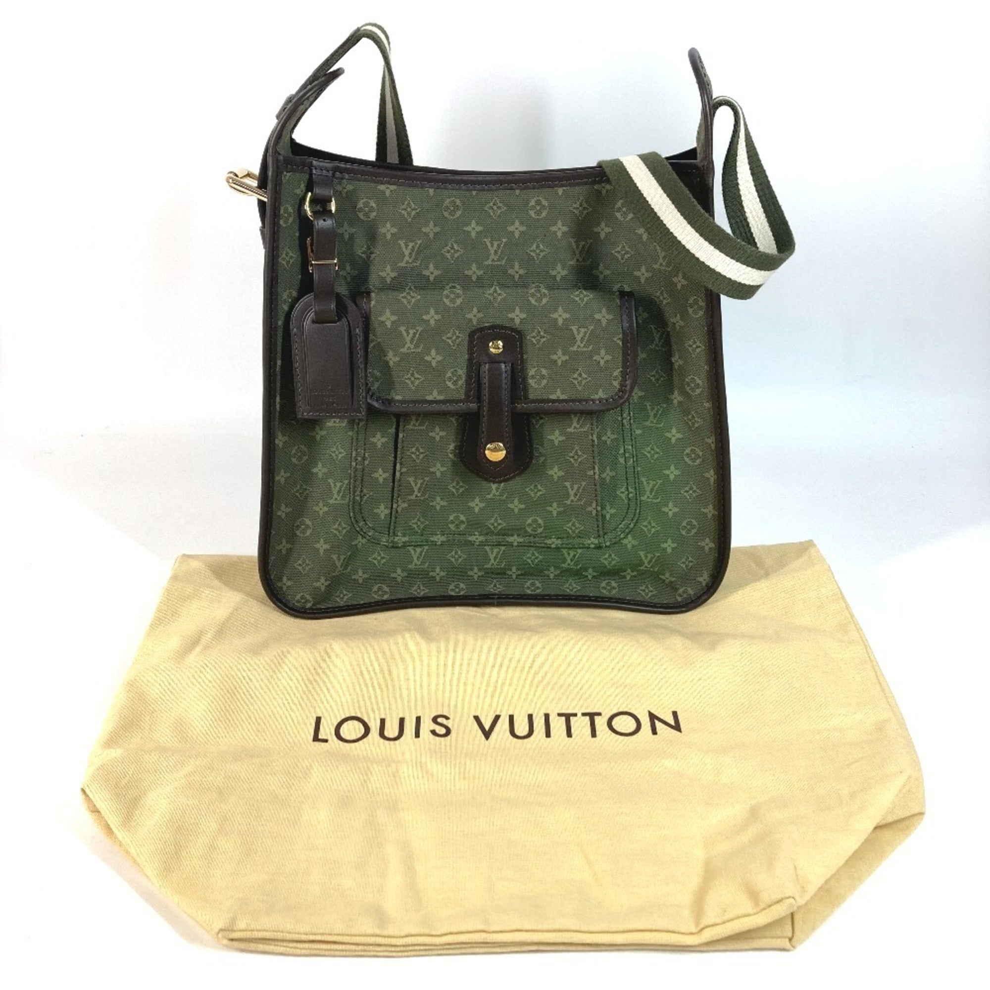 Louis Vuitton Khaki Monogram Mini Canvas Shoulder Bag (Pre-Owned)