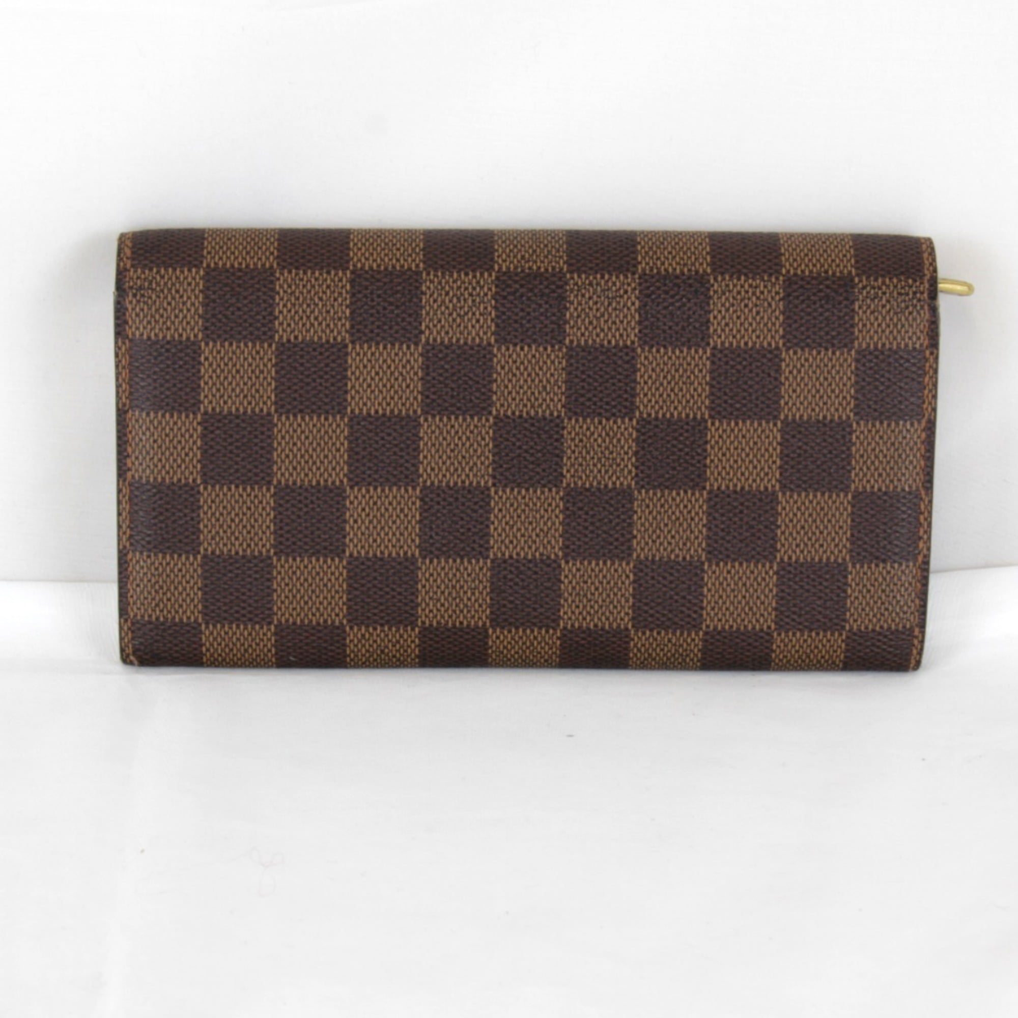 Louis Vuitton Brown Damier Canvas Long Wallet (Bi-Fold) (Pre-Owned)