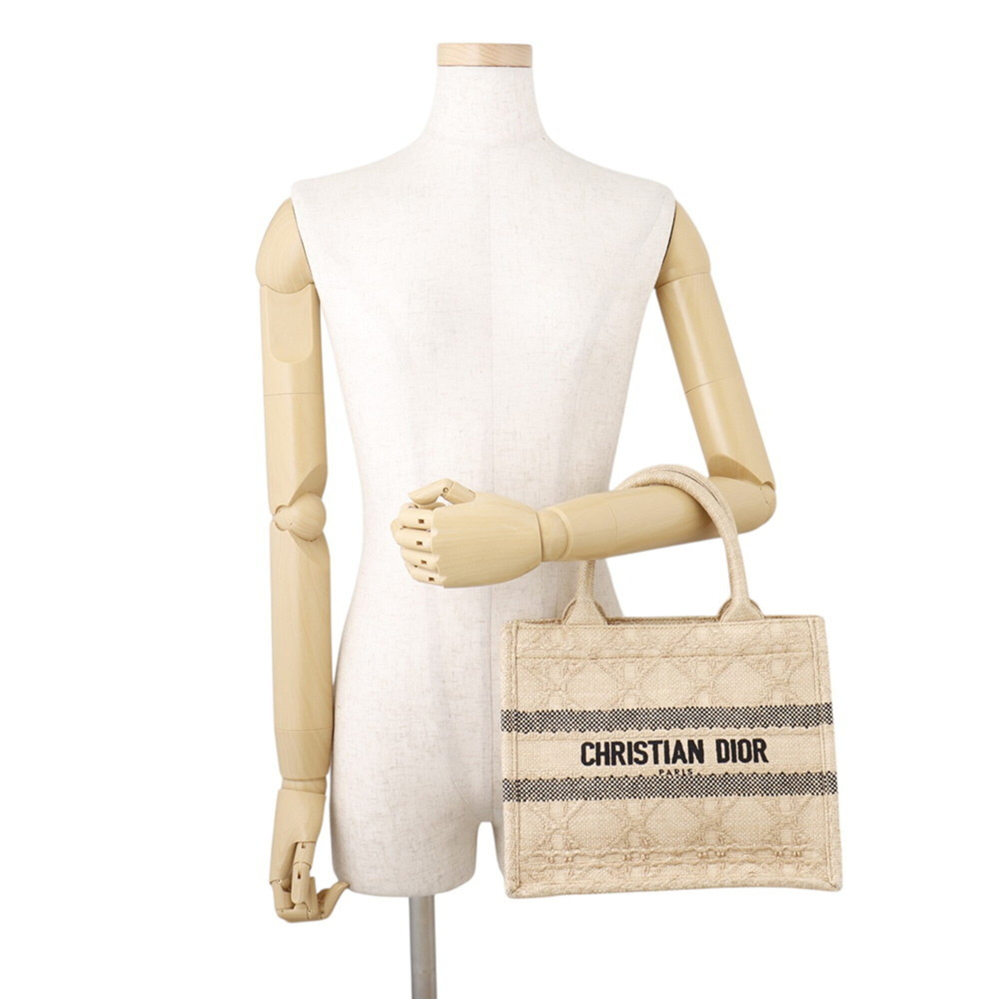 Christian Dior Beige Raffia Tote Bag (Pre-Owned)