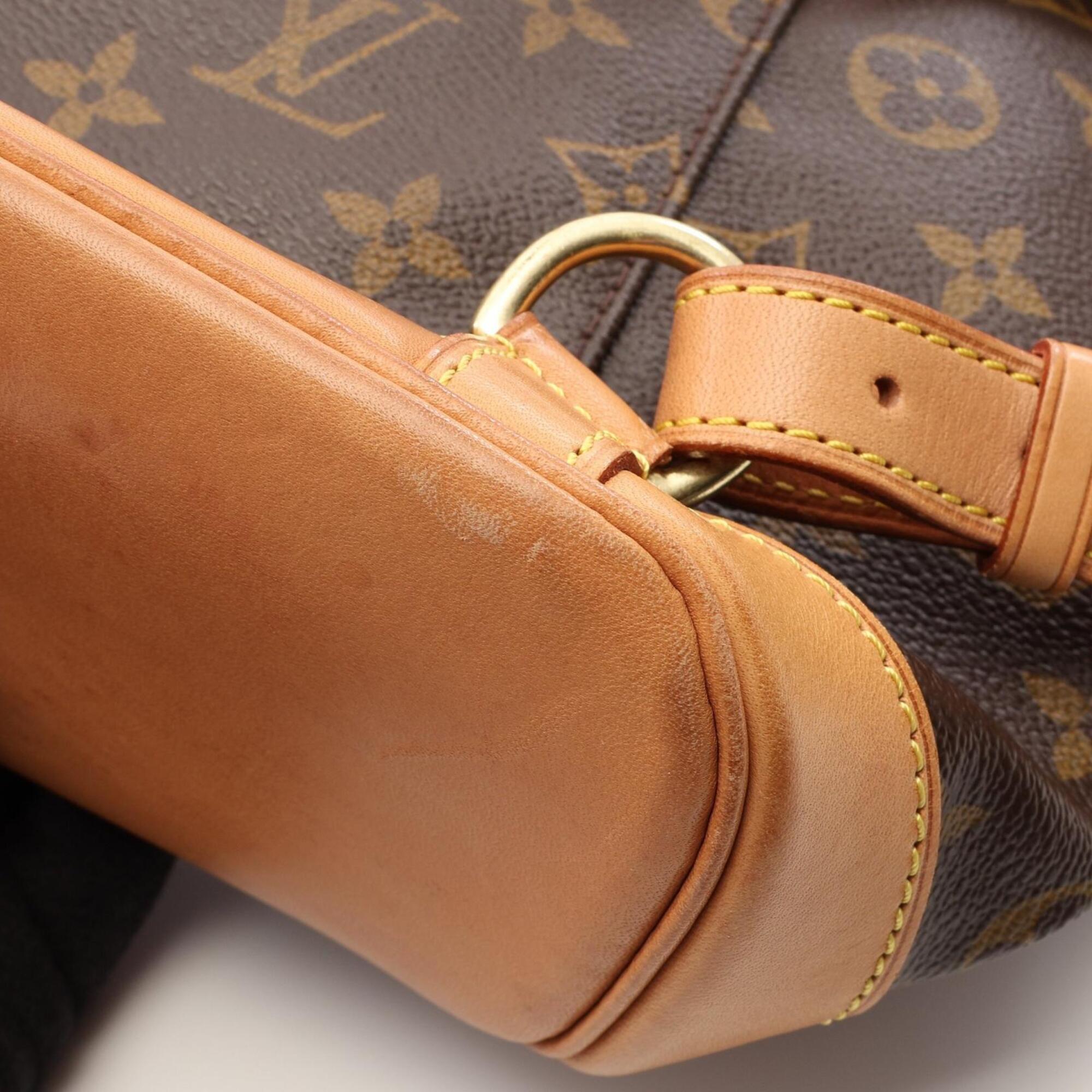 Louis Vuitton Brown Pvc Leather Backpack Handbag (Pre-Owned)