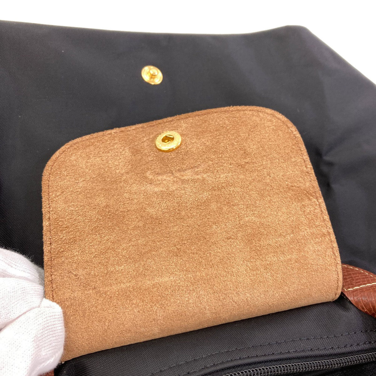 Longchamp Black Nylon Handbag (Pre-Owned)