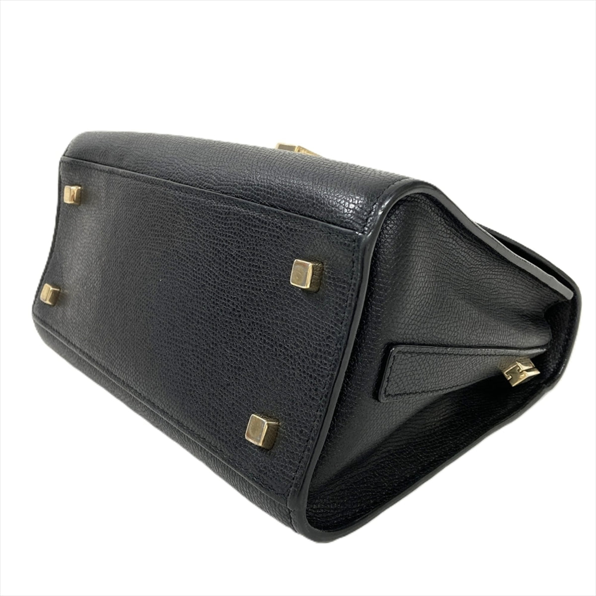Valextra Black Leather Shoulder Bag (Pre-Owned)