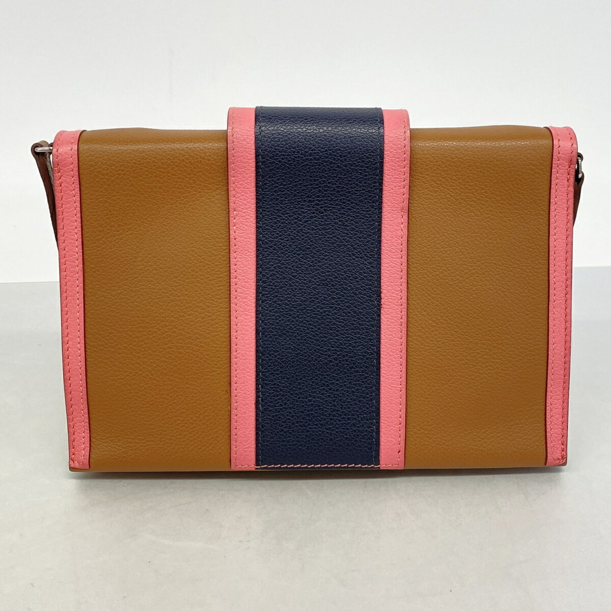 Hermes Blue Nuit Gold Rose Azalee Shoulder Bag (Pre-Owned)