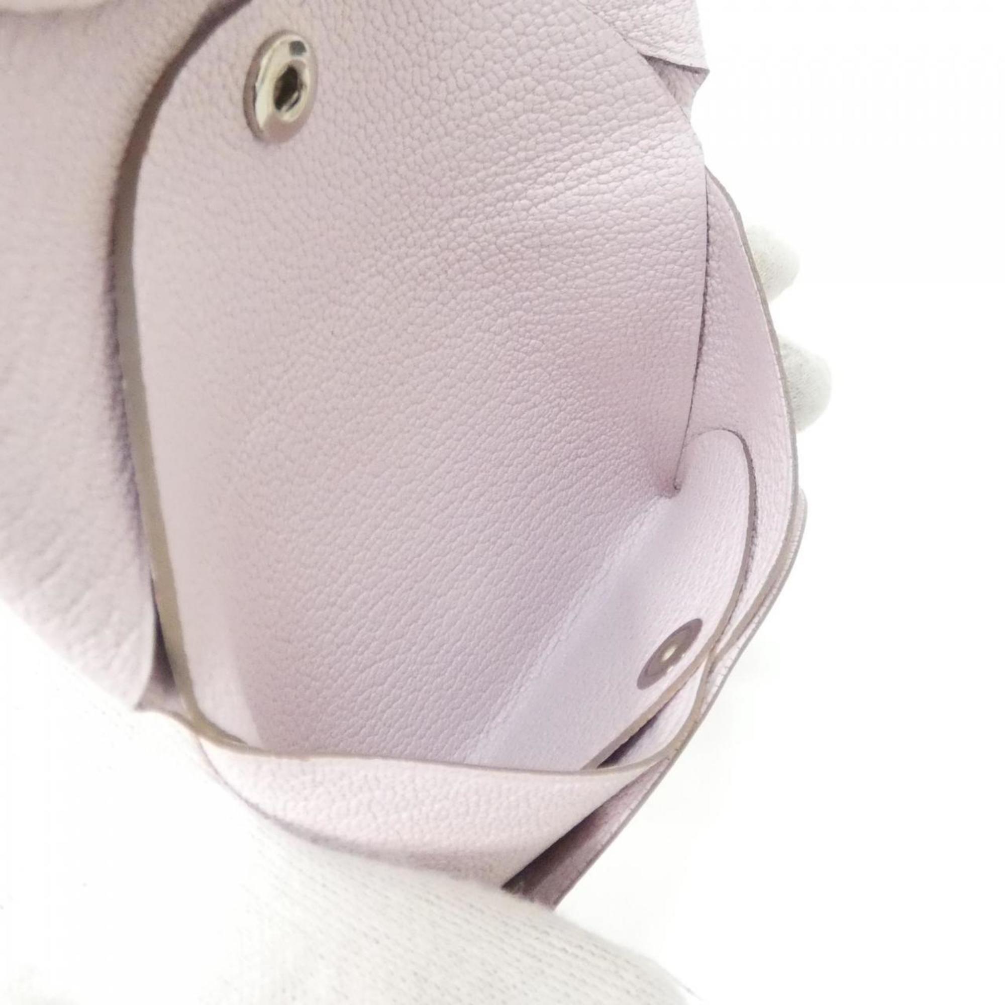 Hermes Light Pink Chevre Leather Coin Purse/Coin Case (Pre-Owned)