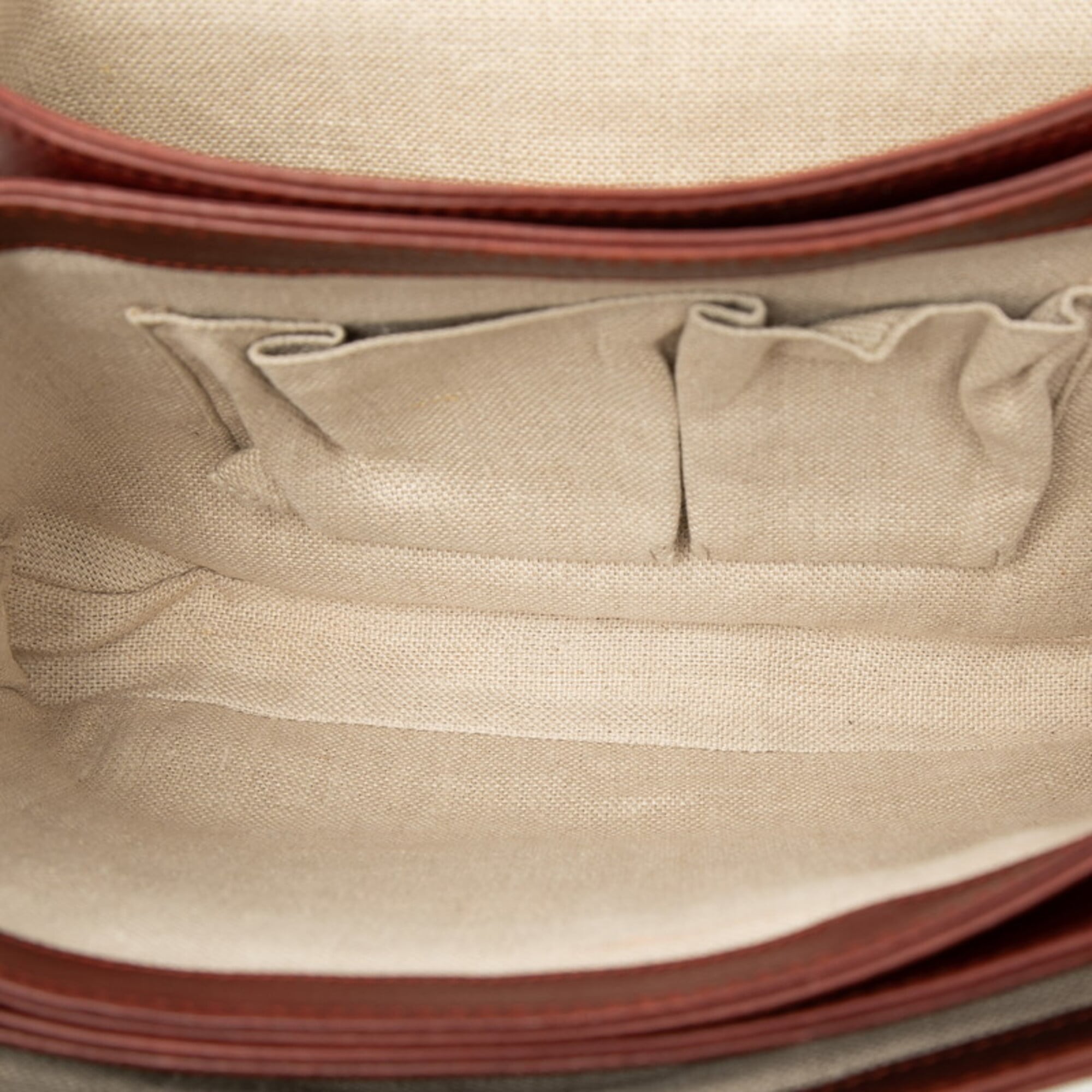 Gucci Bordeaux Brown Leather Shoulder Bag (Pre-Owned)