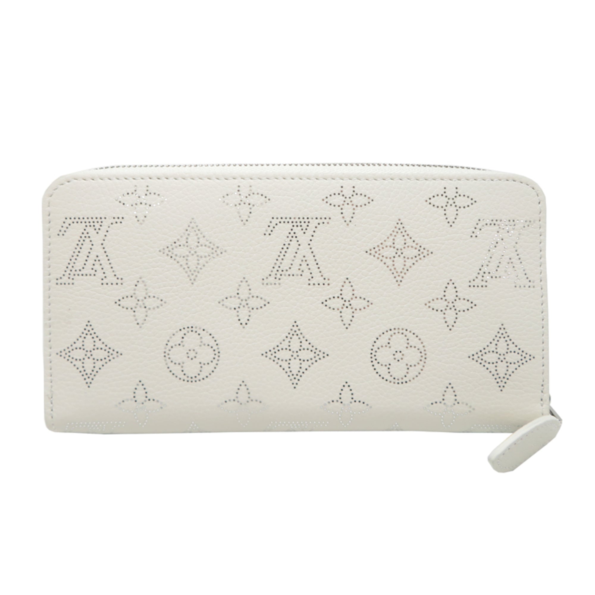Louis Vuitton White Mahina Leather Long Wallet (Bi-Fold) (Pre-Owned)