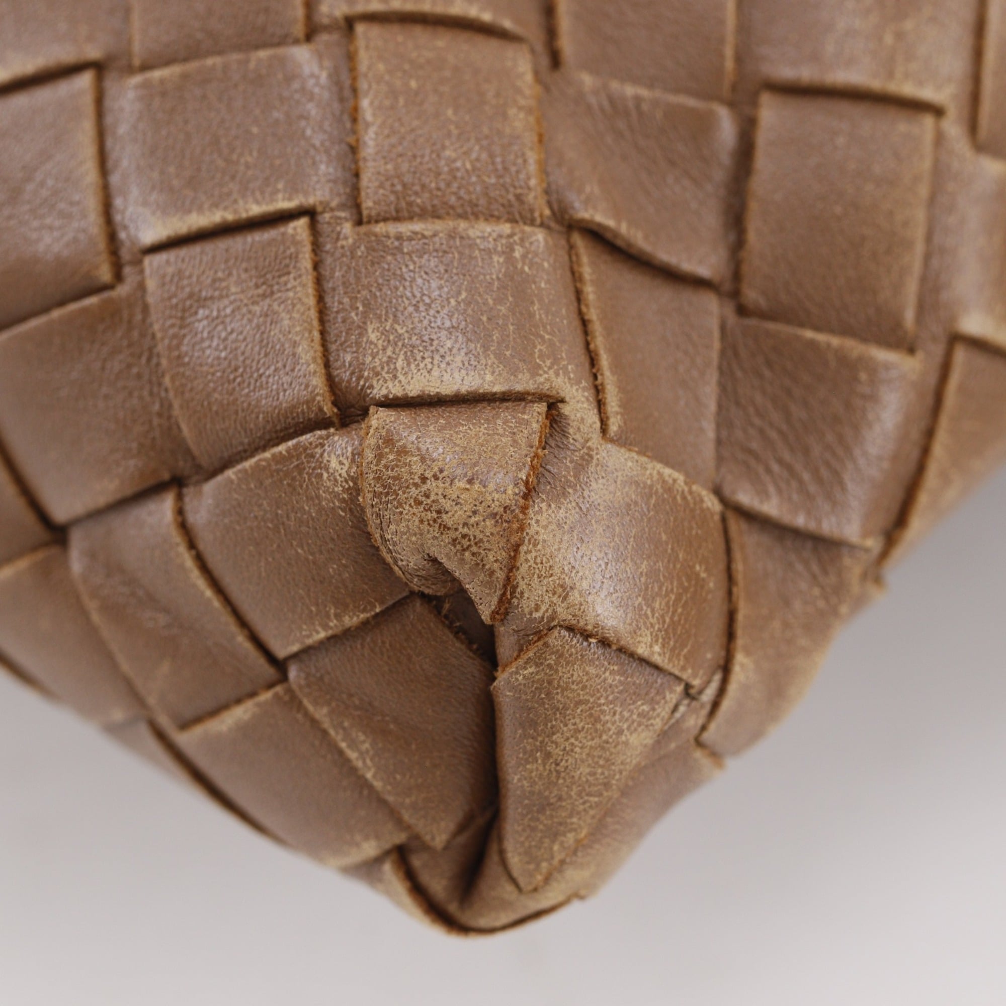 Bottega Veneta Intrecciato Brown Leather Shoulder Bag (Pre-Owned)