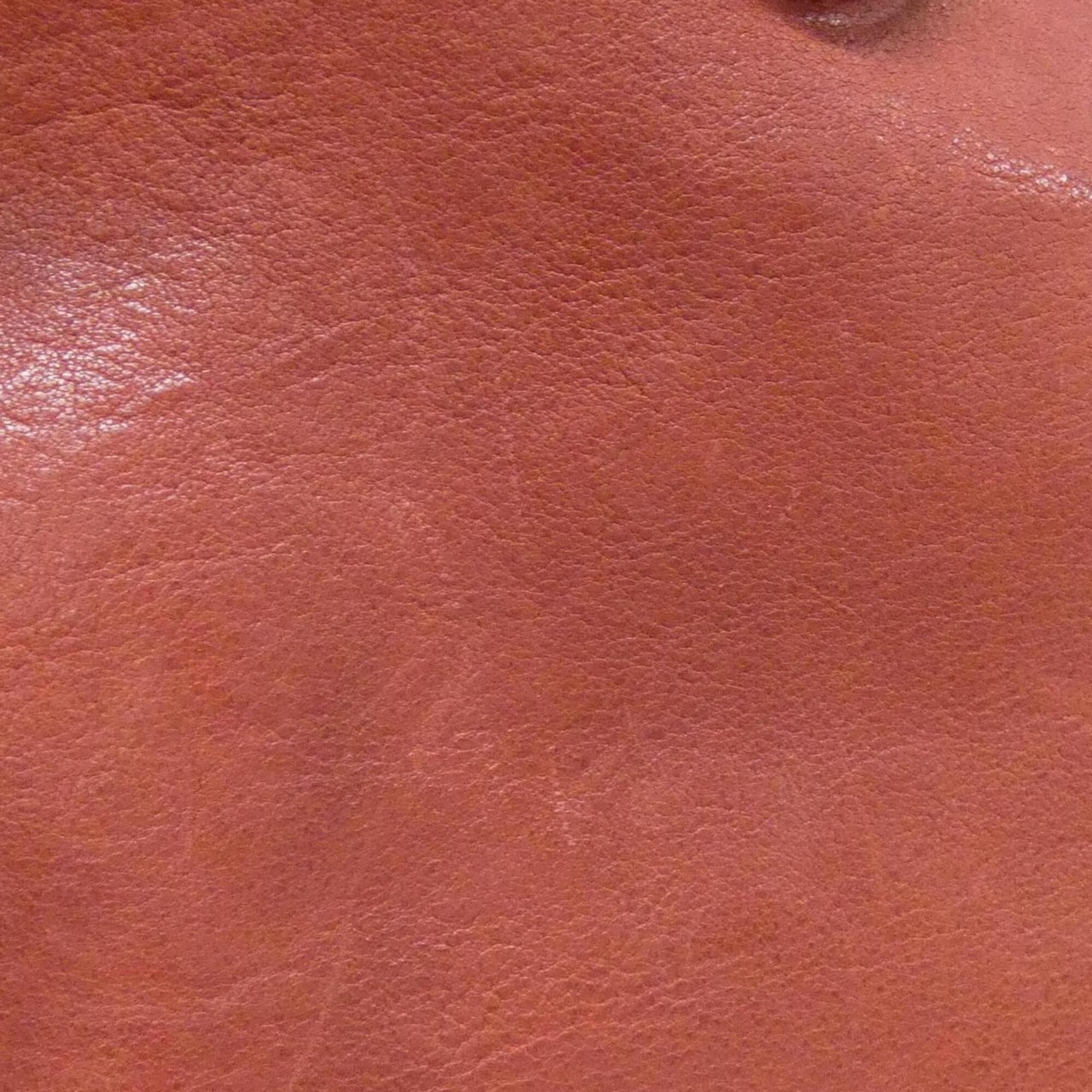 Christian Dior Bordeaux Leather Handbag (Pre-Owned)