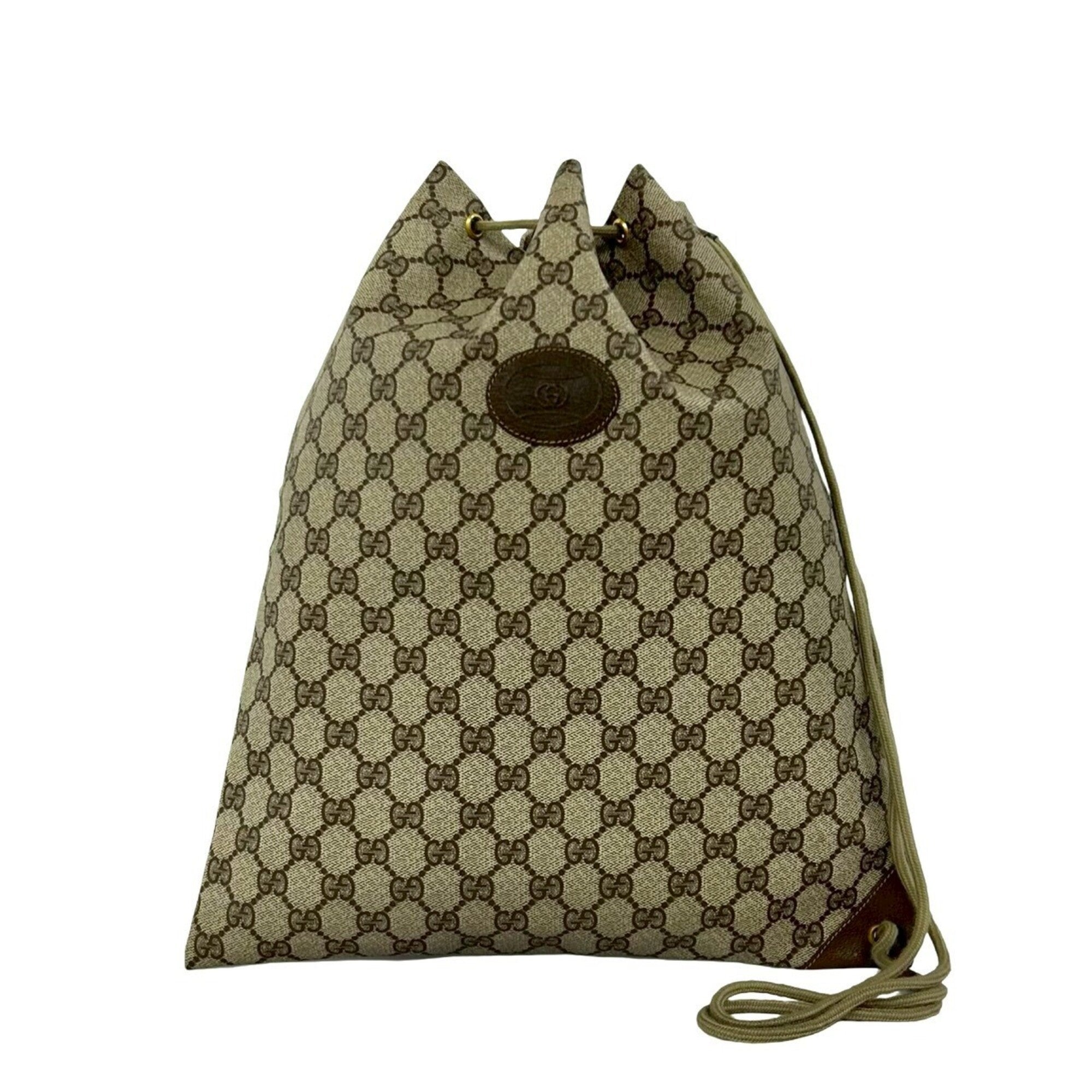Gucci Brown Pvc Leather Handbag Shoulder Bag (Pre-Owned)