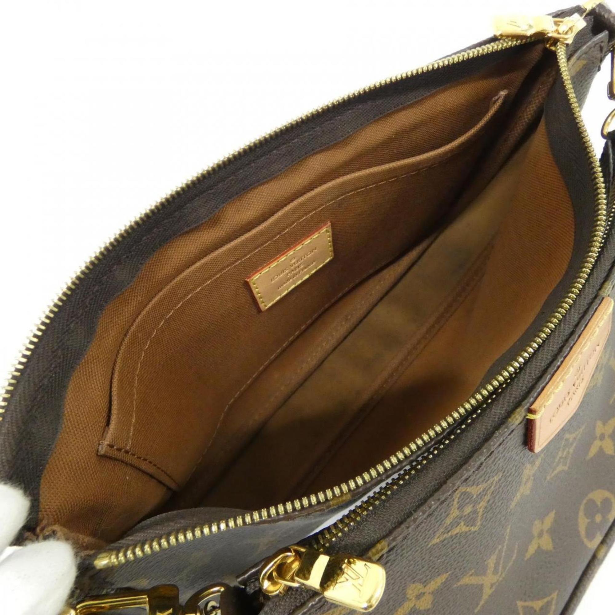 Louis Vuitton Monogram Khaki Marron Monogram Monogram Pochette Pouch Shoulder Bag (Pre-Owned)