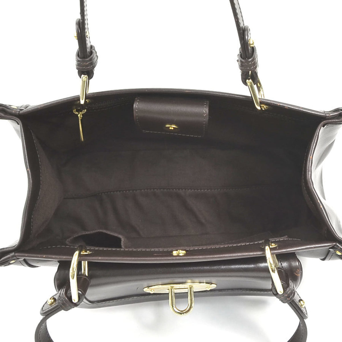 Bally Brown Leather Handbag (Pre-Owned)