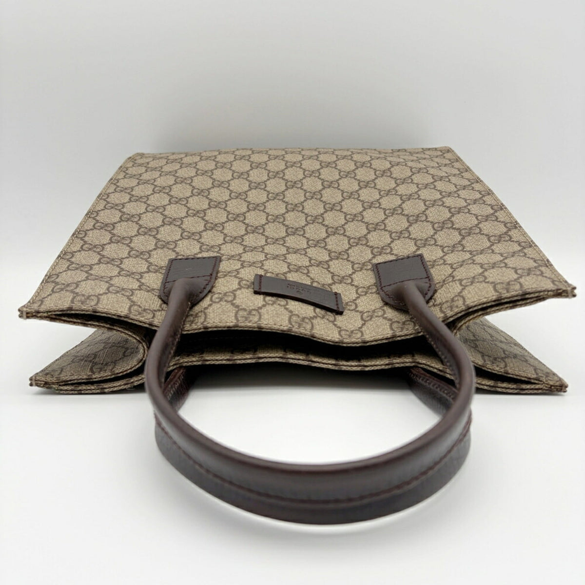 Gucci Beige Brown Pvc Leather Tote Bag (Pre-Owned)