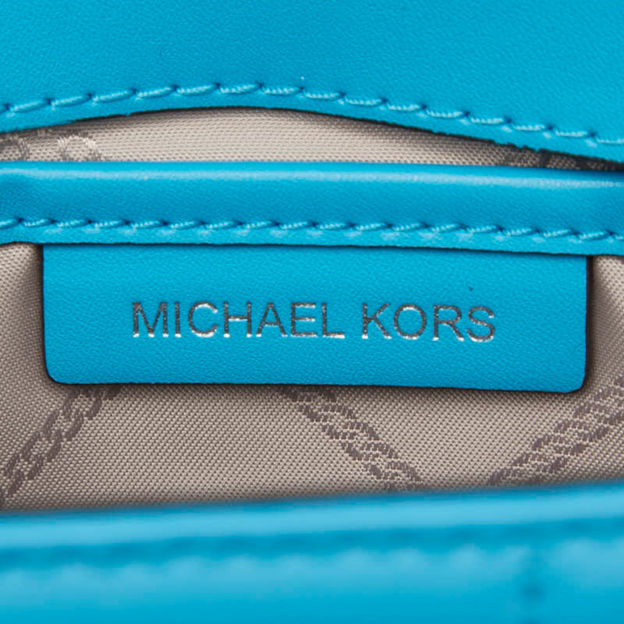 Michael Kors Blue Leather Handbag Shoulder Bag (Pre-Owned)