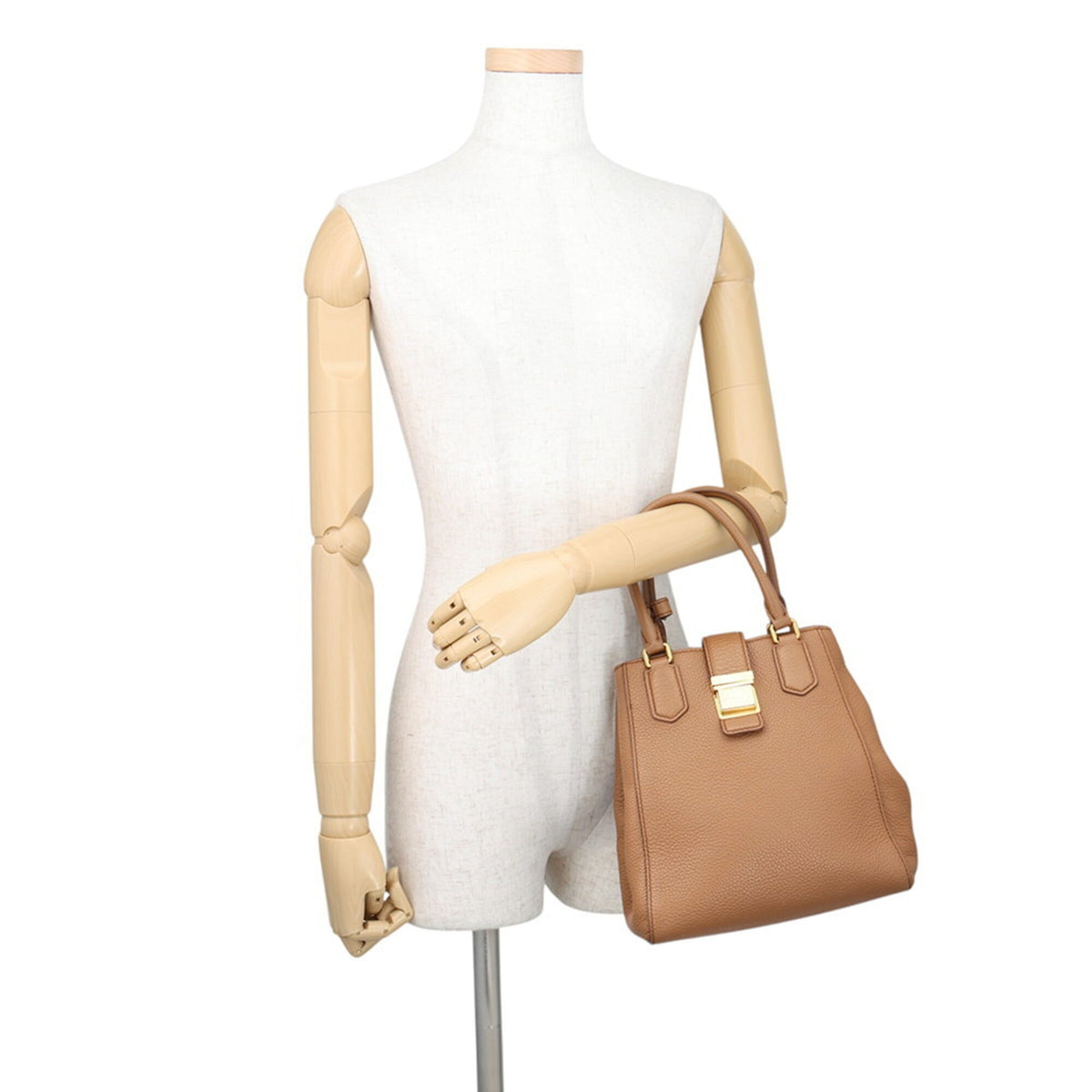 Miu Miu Brown Leather Handbag Shoulder Bag (Pre-Owned)