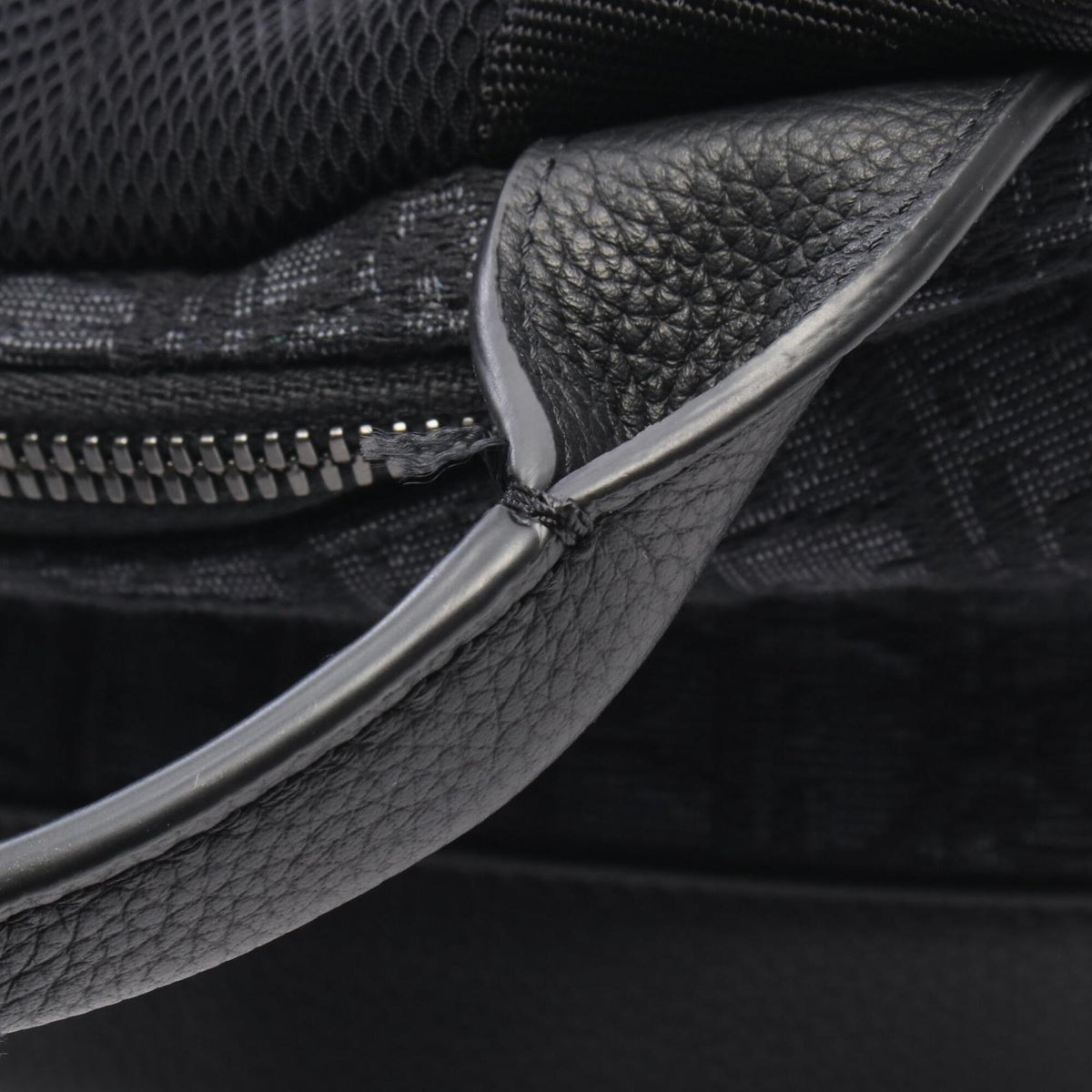 Christian Dior Black Gray Canvas Leather Backpack (Pre-Owned)