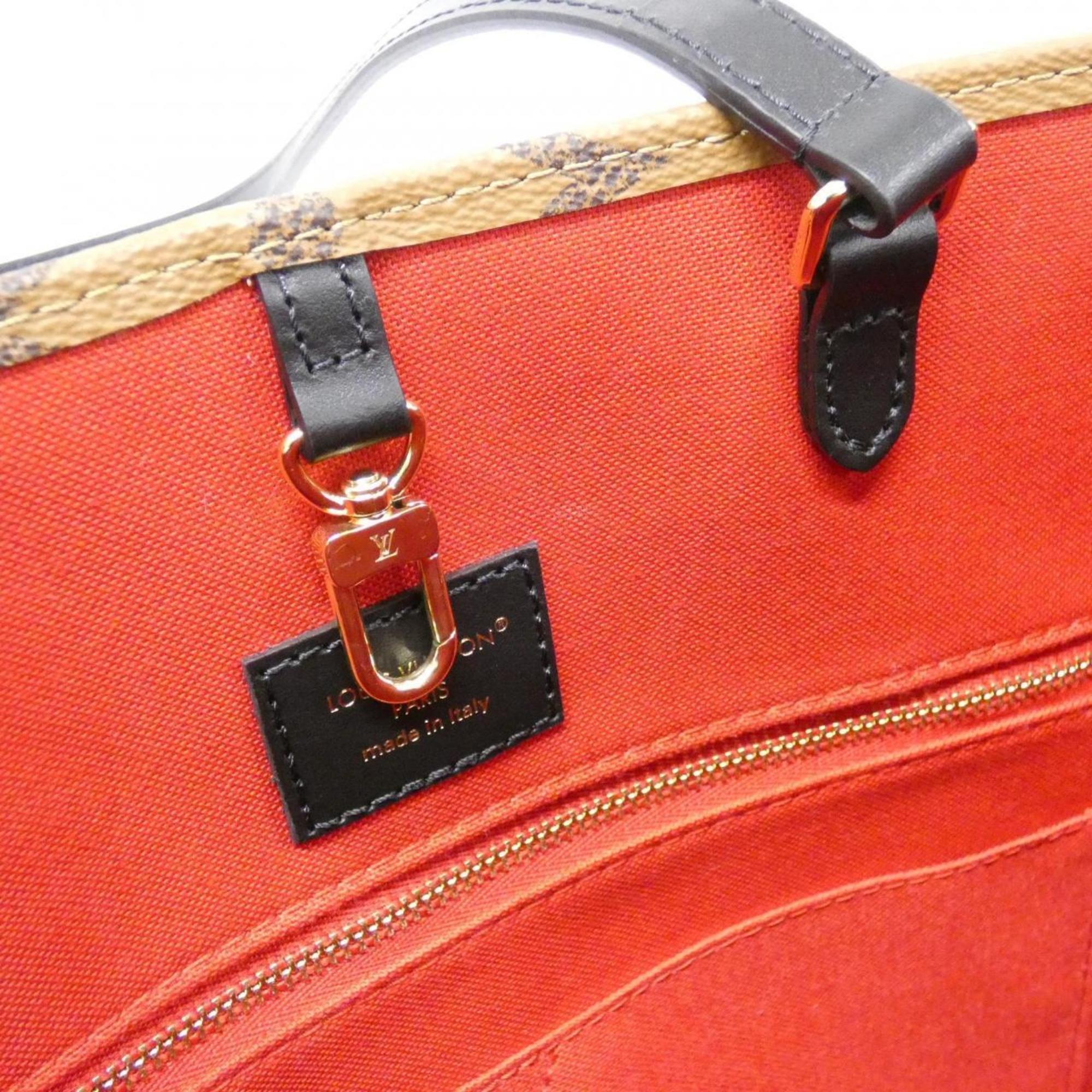 Louis Vuitton Marron Coated Canvas Handbag (Pre-Owned)