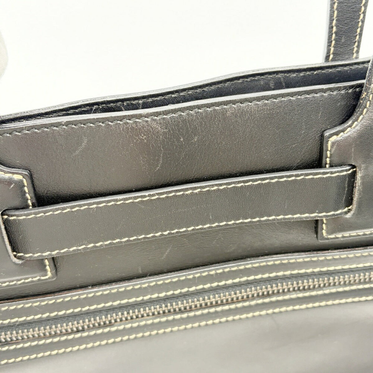 Gucci Black Leather Tote Bag (Pre-Owned)