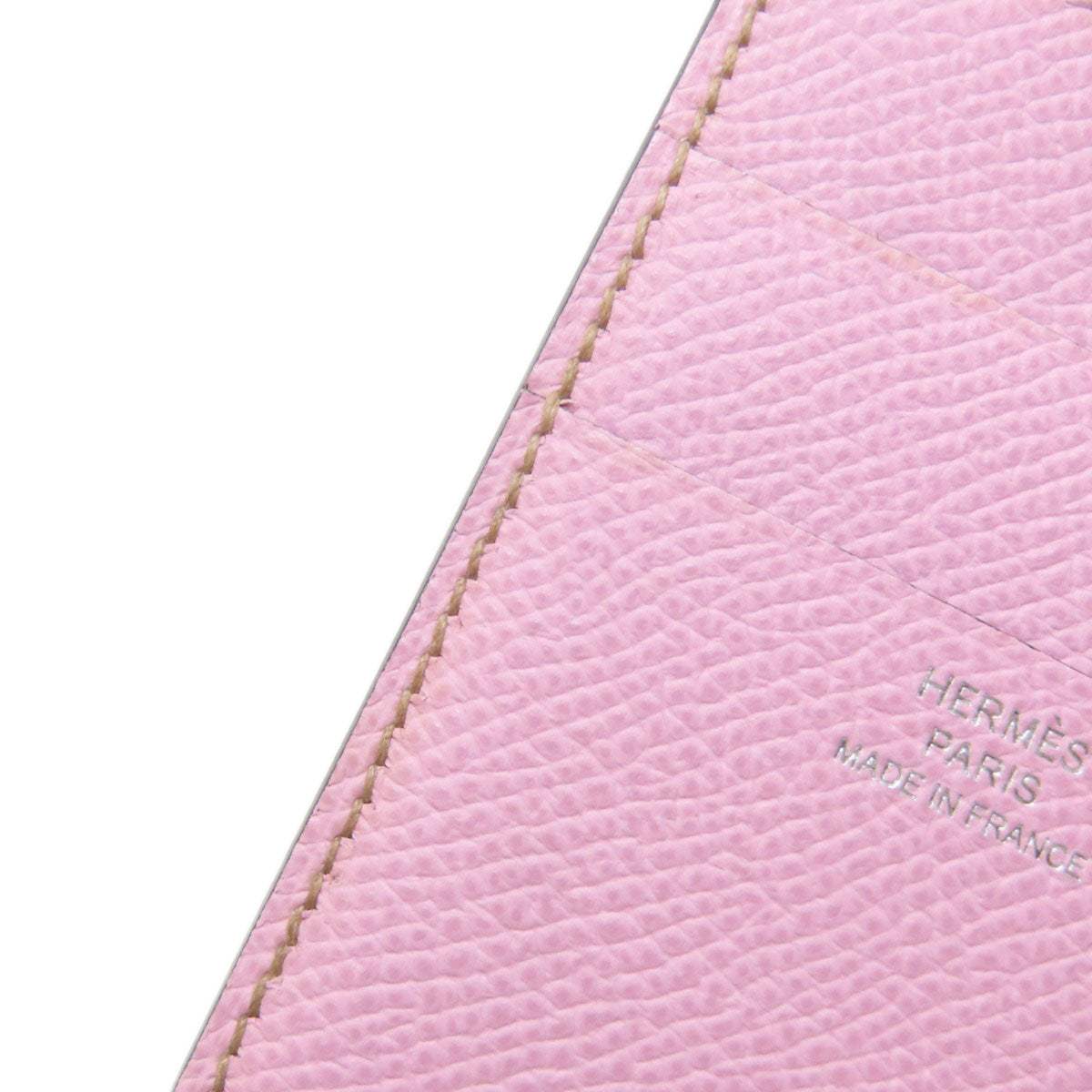 Hermes Brown Pink Epsom Leather Wallet (Bi-Fold) (Pre-Owned)