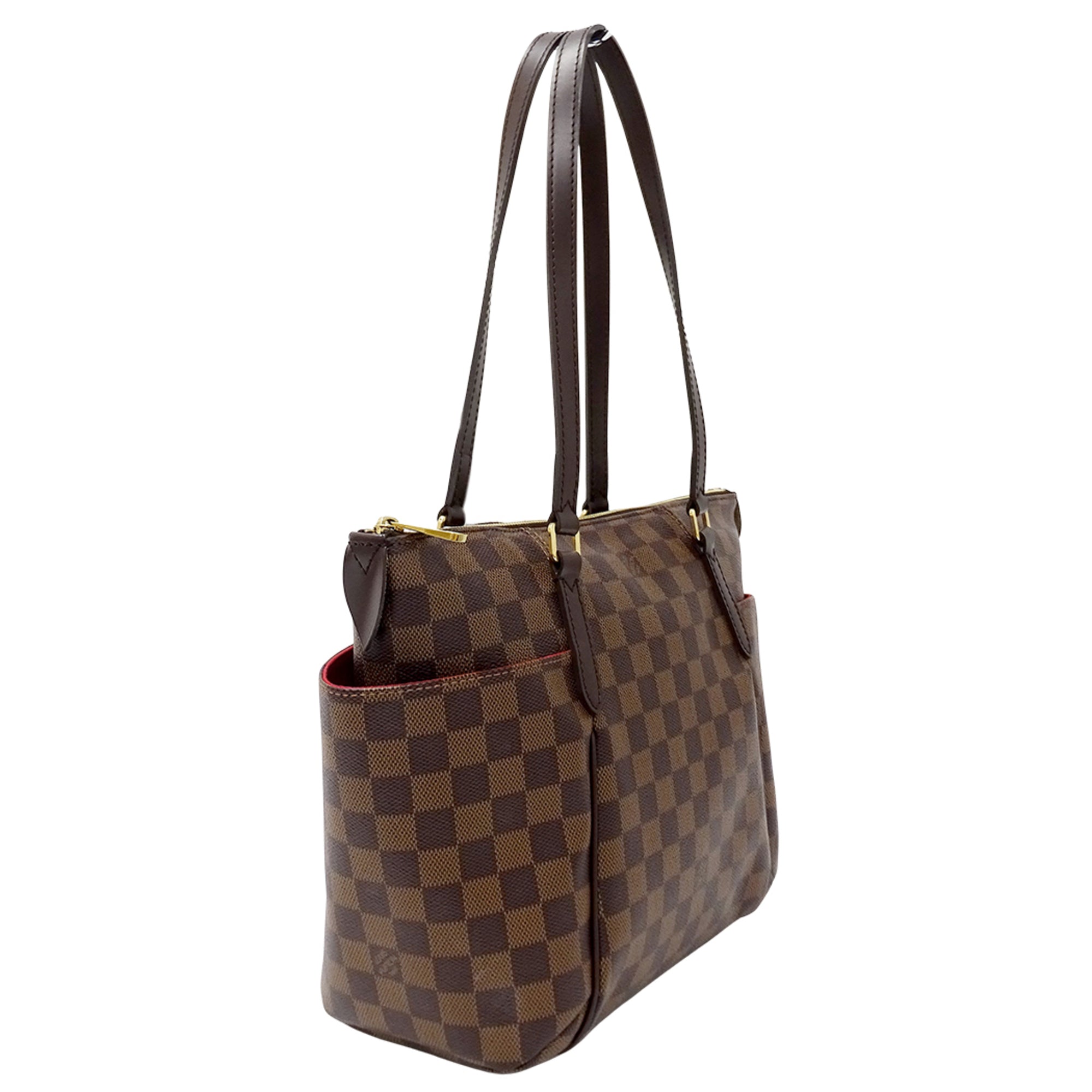 Louis Vuitton Brown Damier Canvas Damier Canvas Handbag Tote Bag (Pre-Owned)