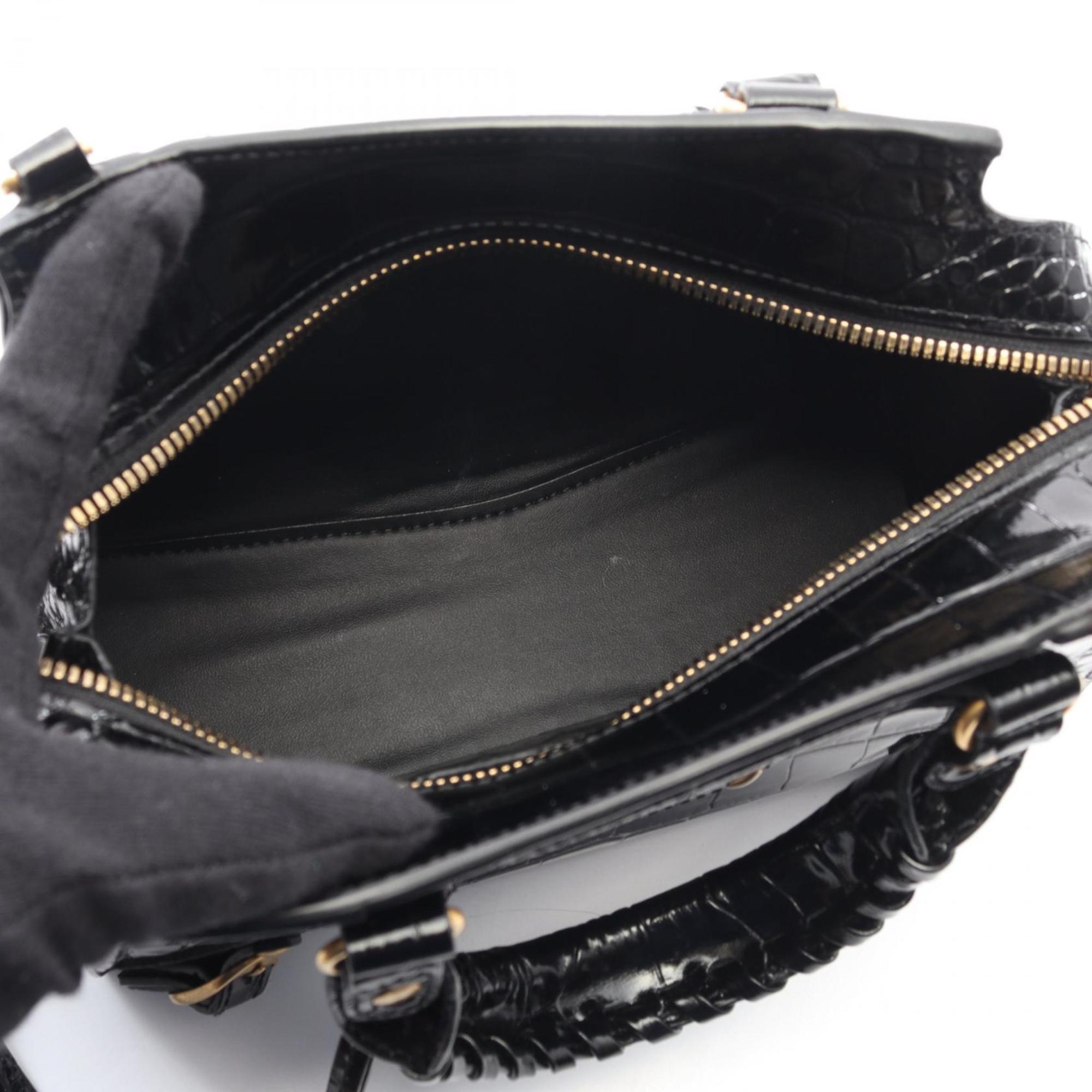 Balenciaga Black Leather Handbag (Pre-Owned)