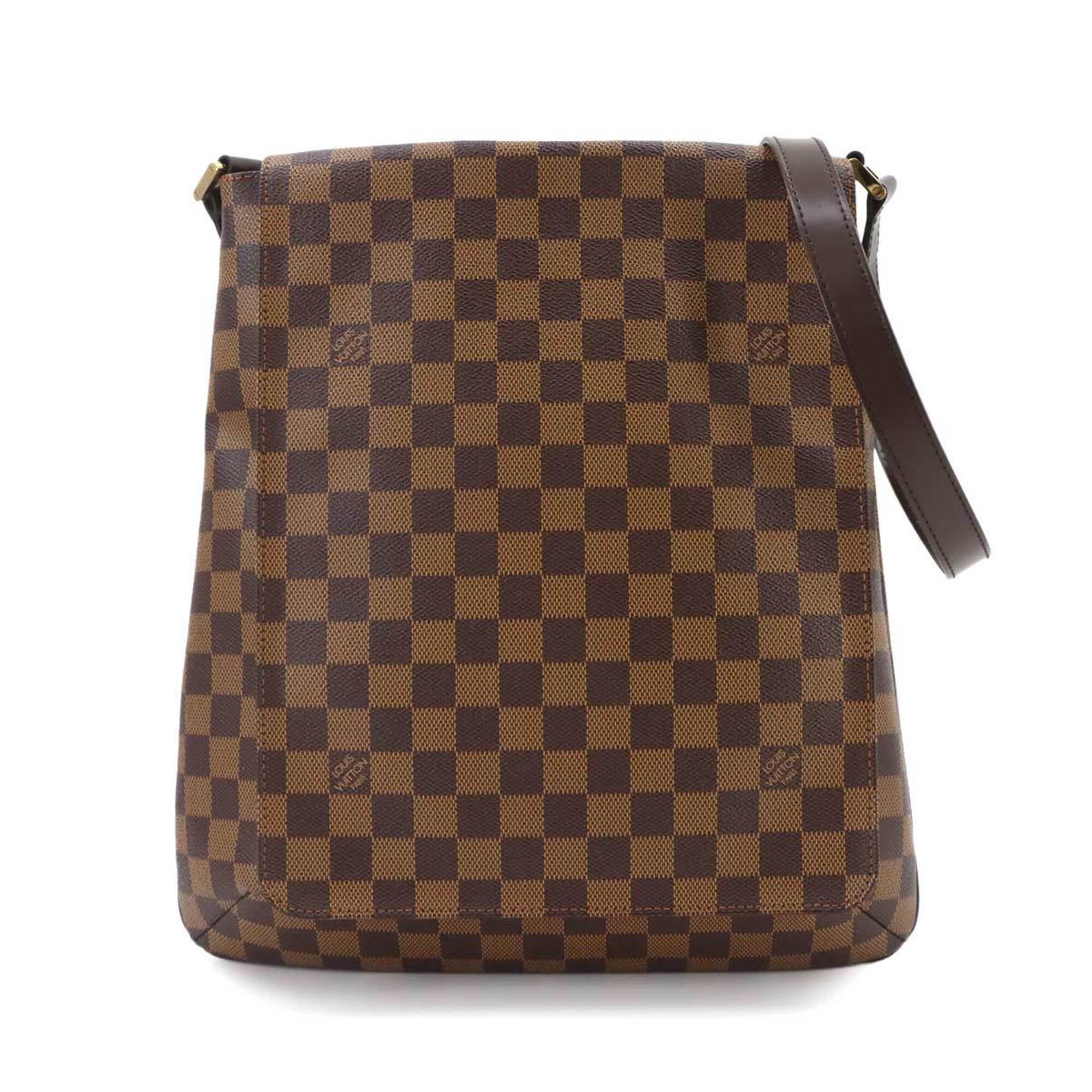 Louis Vuitton Brown Damier Canvas Ebene Damier Canvas Handbag Shoulder Bag (Pre-Owned)