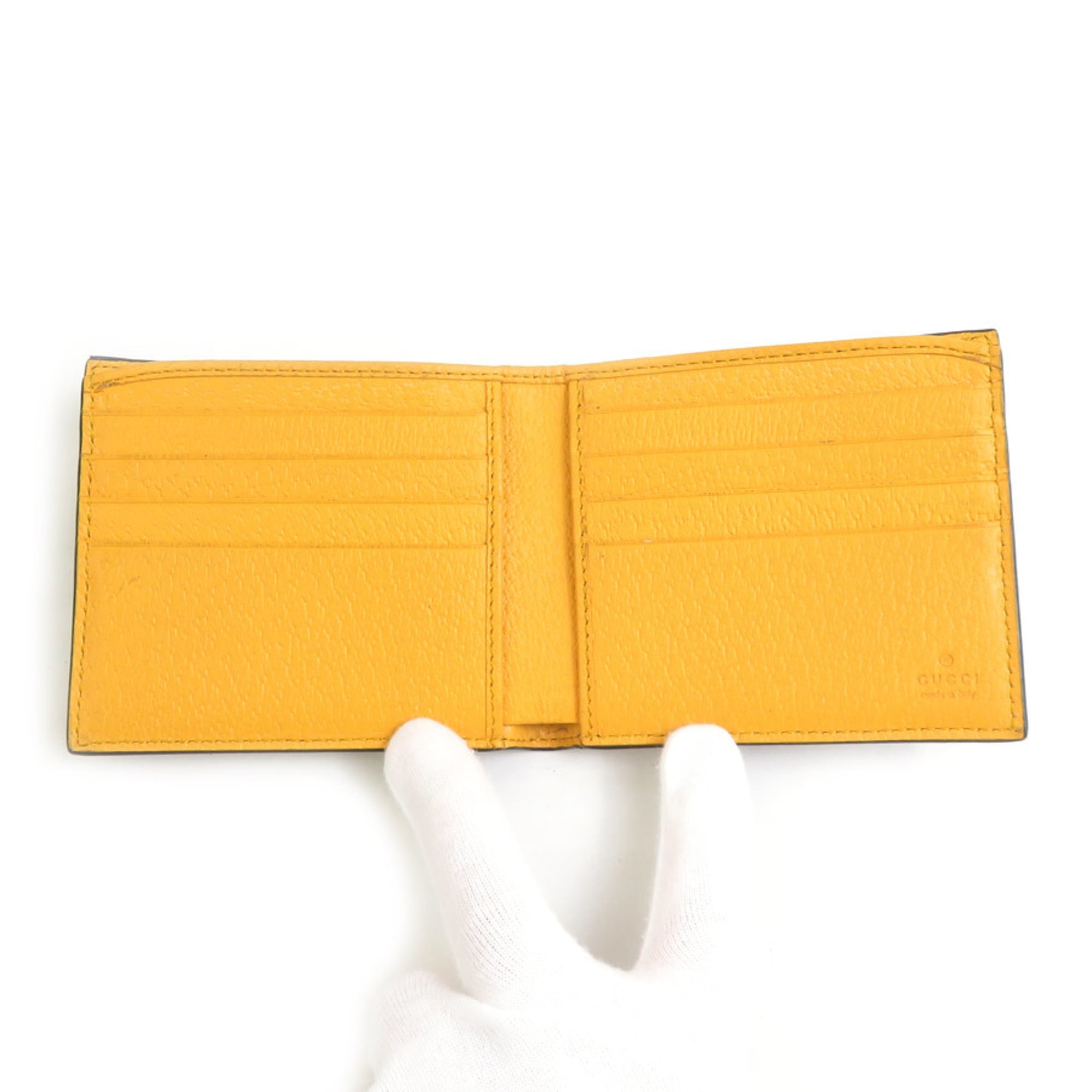 Gucci Brown Gg Supreme Bill Wallet (Bi-Fold) (Pre-Owned)