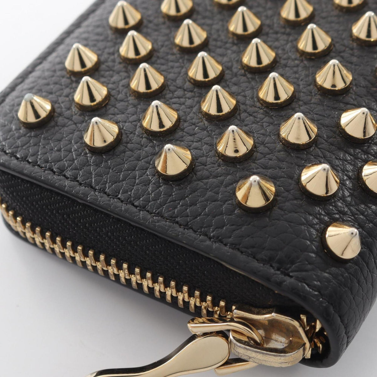 Christian Louboutin Black Leather Coin Purse/Coin Case (Pre-Owned)