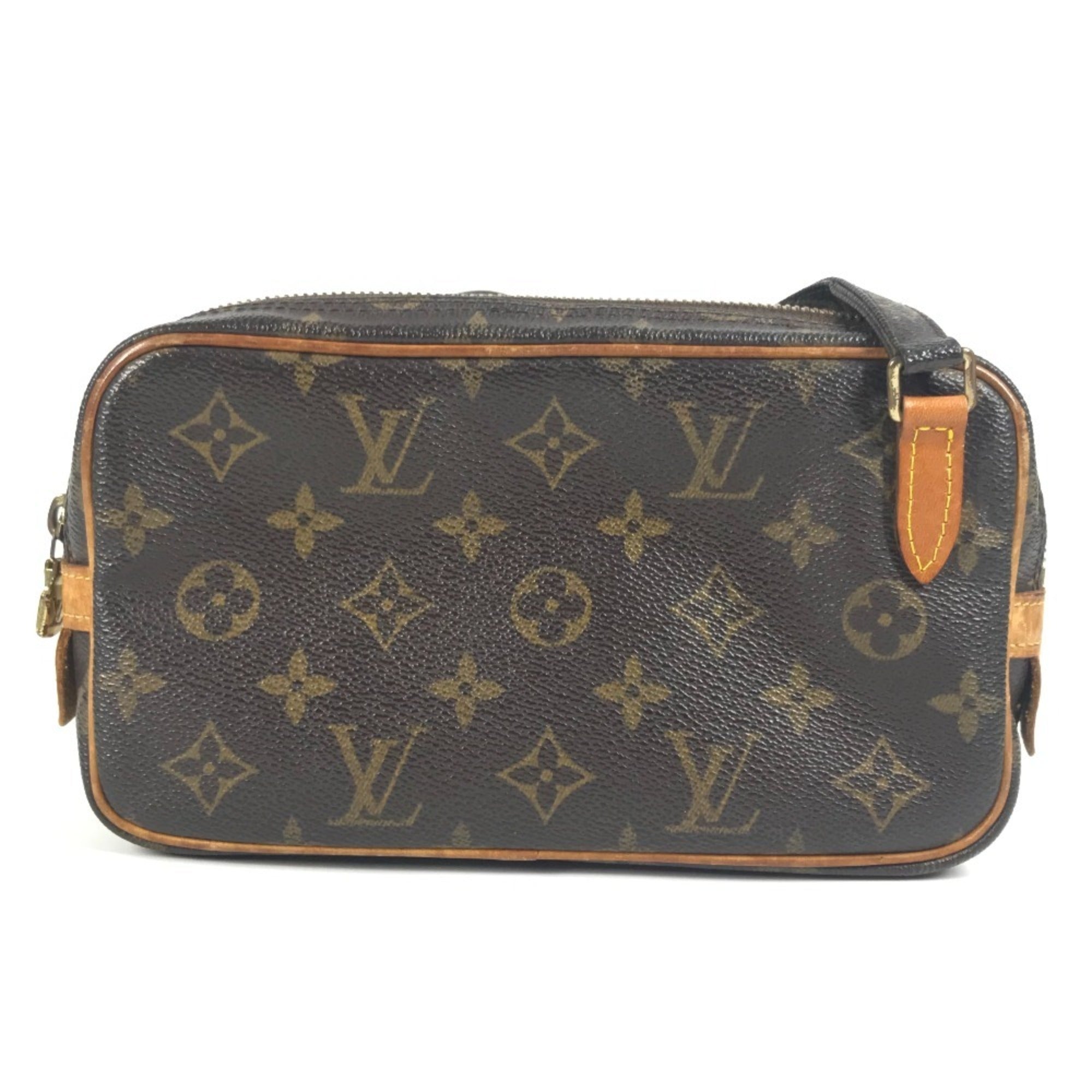 Louis Vuitton Brown Monogram Canvas Pochette Shoulder Bag (Pre-Owned)