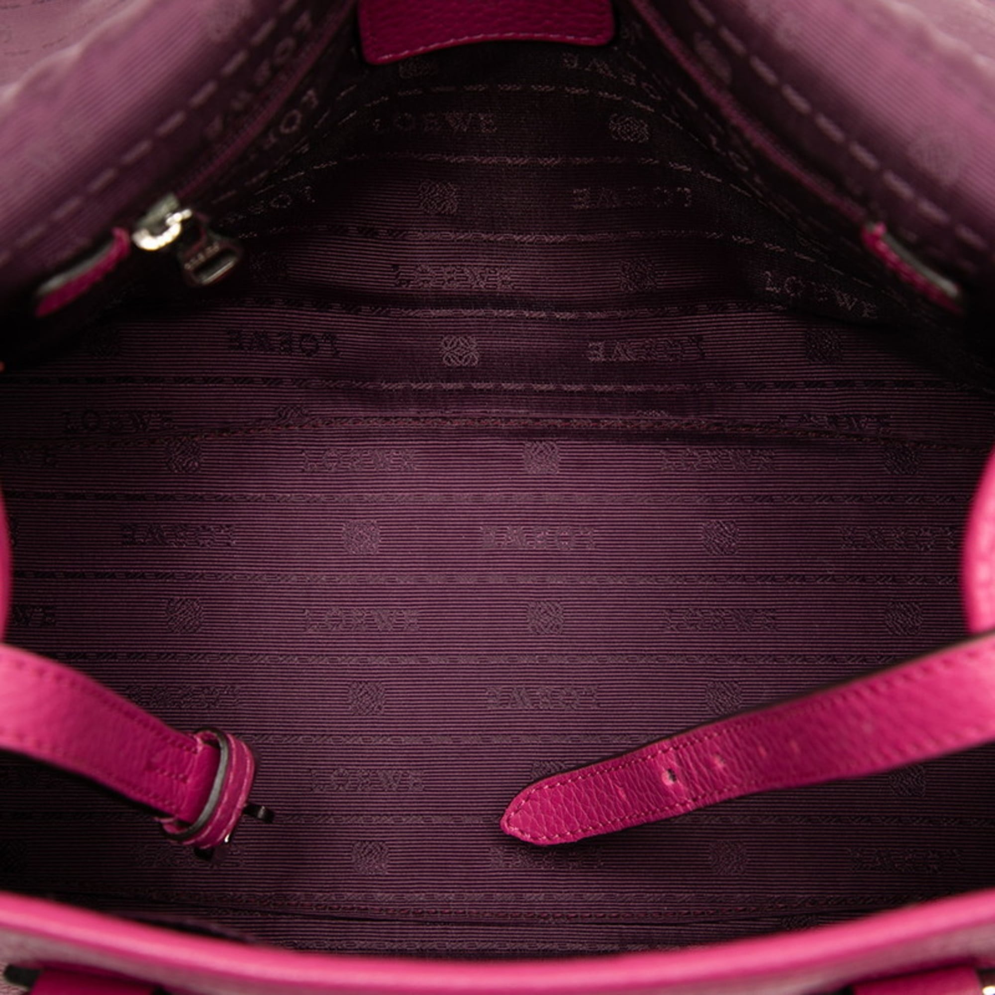 Loewe Pink Leather Handbag Shoulder Bag (Pre-Owned)