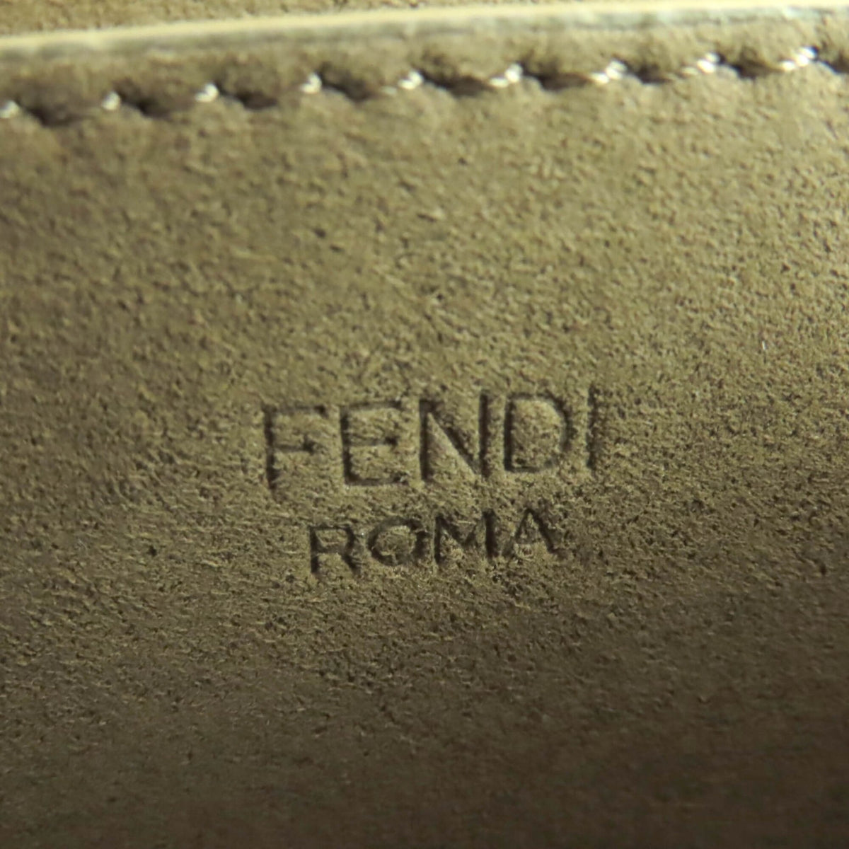 Fendi Brown Leather Shoulder Bag (Pre-Owned)