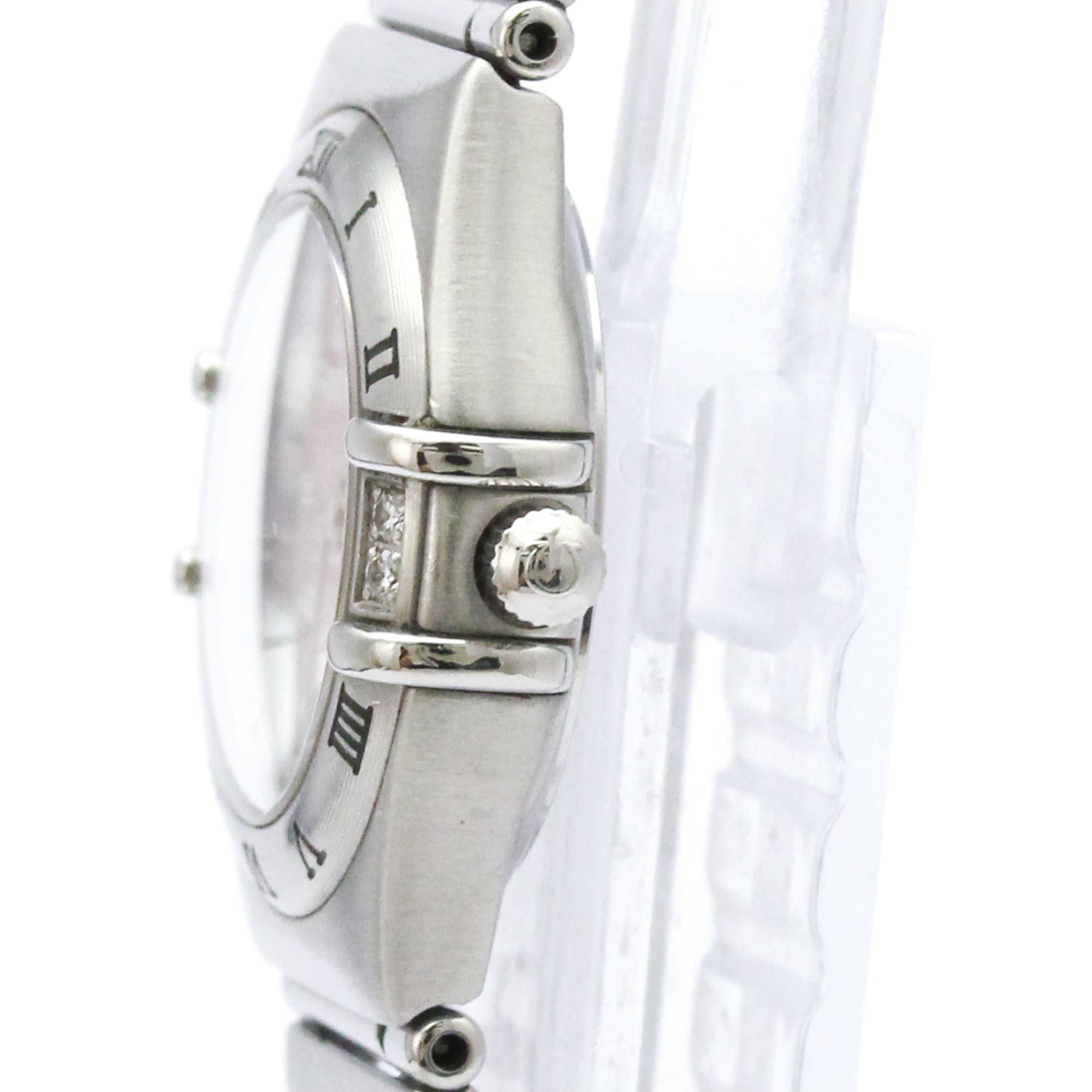 Omega Constellation My Choice Quartz Watch Stainless Steel With Diamond Bezel And Mother Of Pearl Watch (Pre-Owned)