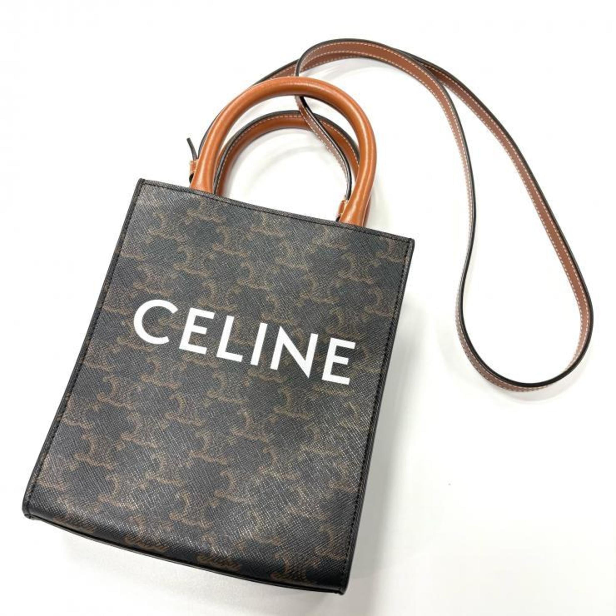Celine Brown Pvc Leather Shoulder Bag (Pre-Owned)