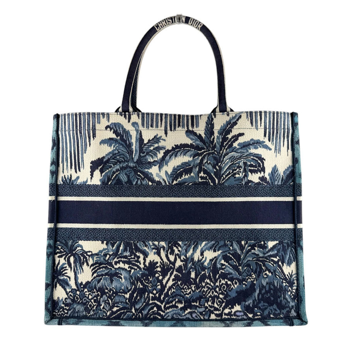 Christian Dior Navy Canvas Handbag (Pre-Owned)