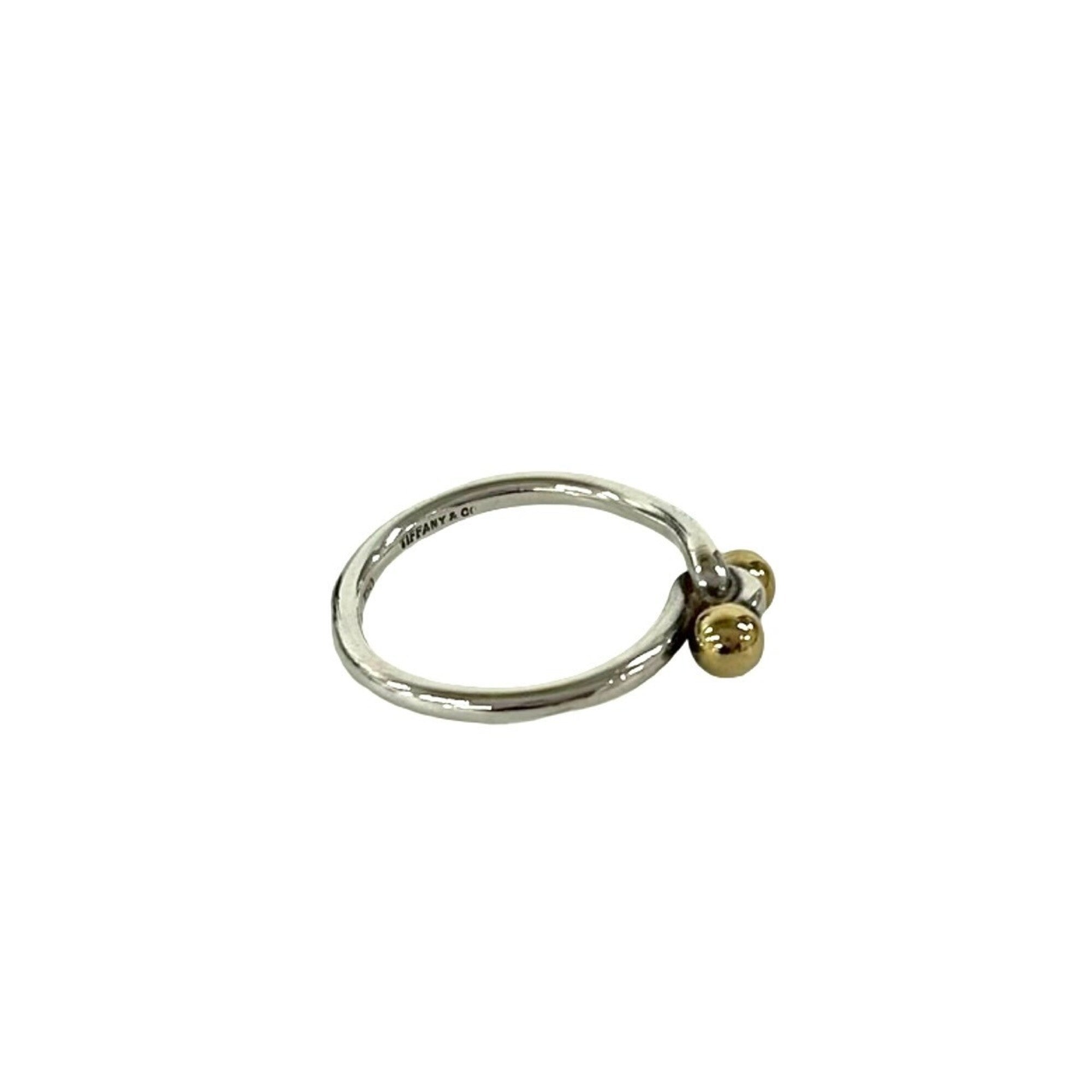 Tiffany Gold Silver Yellow Gold (18K) Silver 925 Band Ring (Pre-Owned)