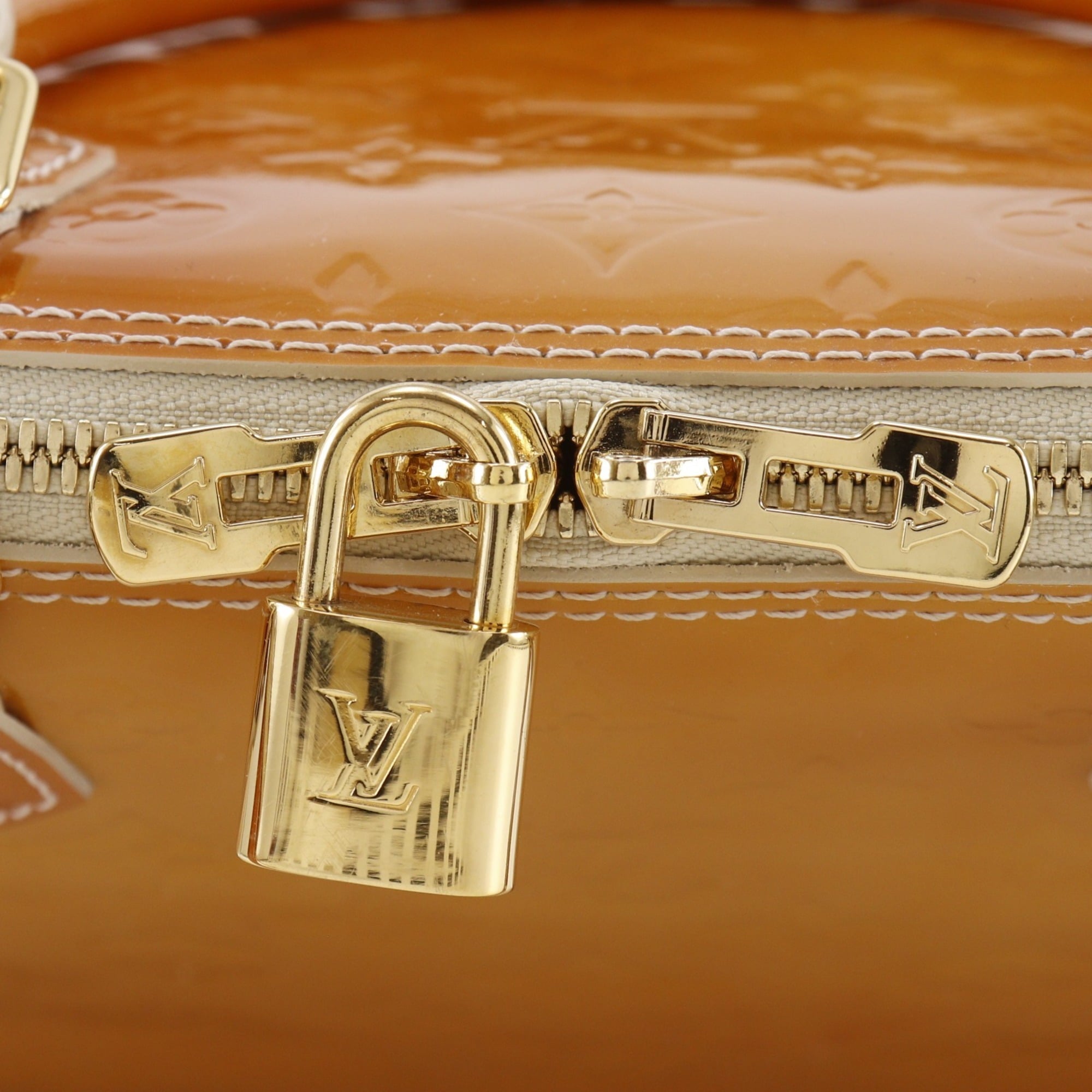 Louis Vuitton Monogram Vernis Yellow Monogram Vernis Handbag (Pre-Owned)