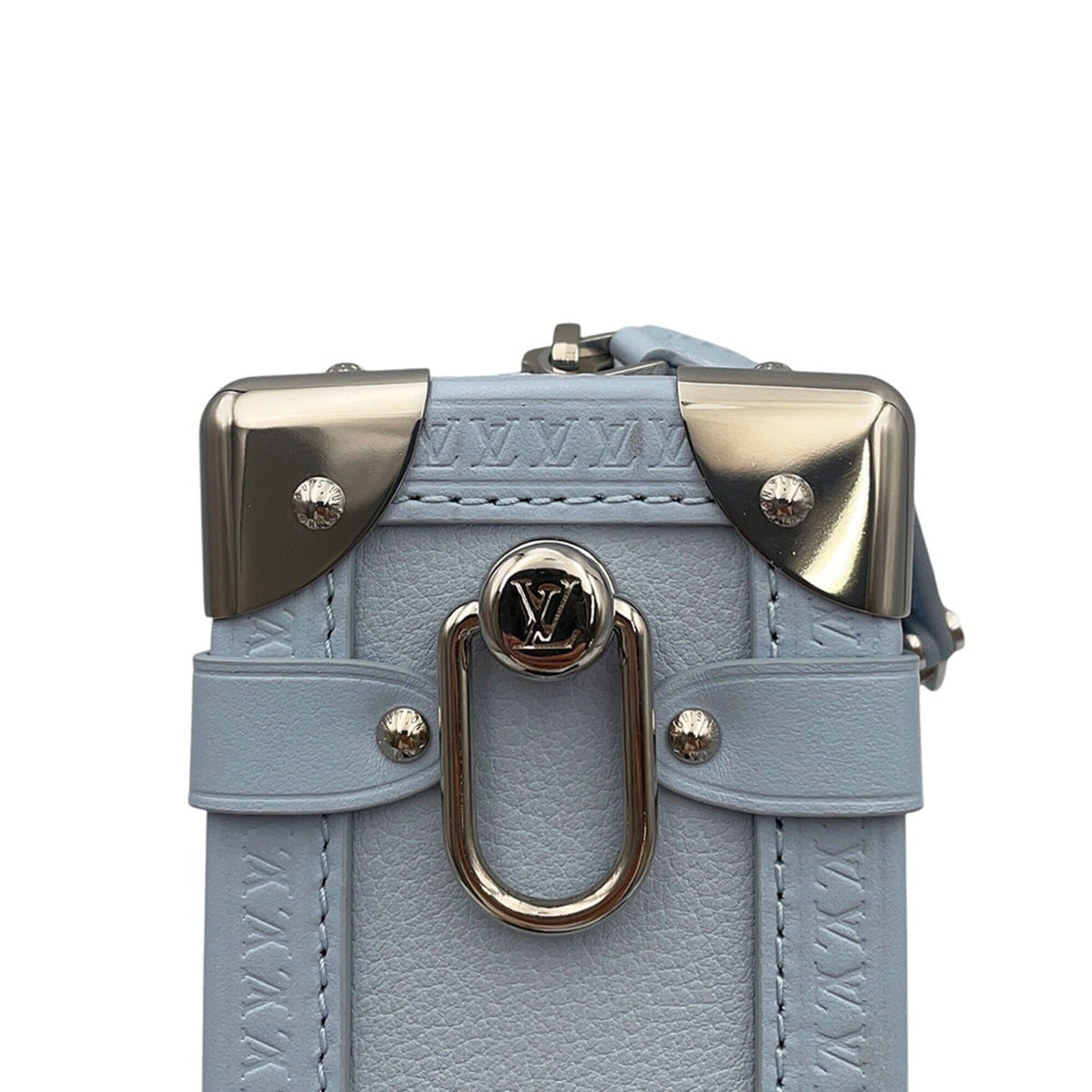 Louis Vuitton Light Blue Leather Handbag Shoulder Bag (Pre-Owned)