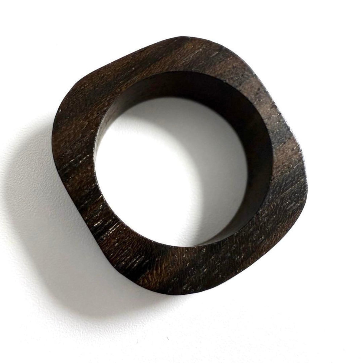Louis Vuitton Metal Wood Band Ring (Pre-Owned)