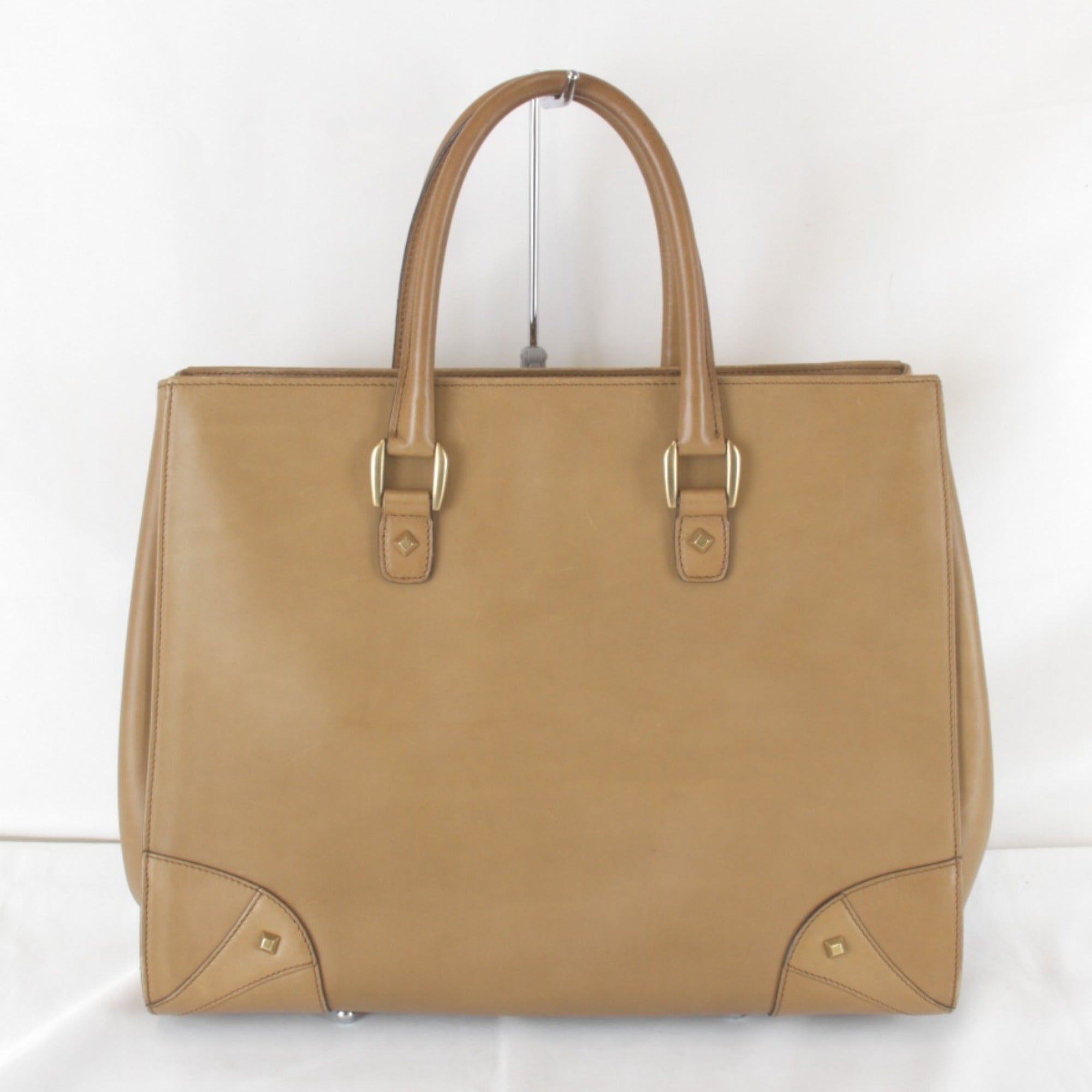 Gucci Camel Leather Tote Bag (Pre-Owned)