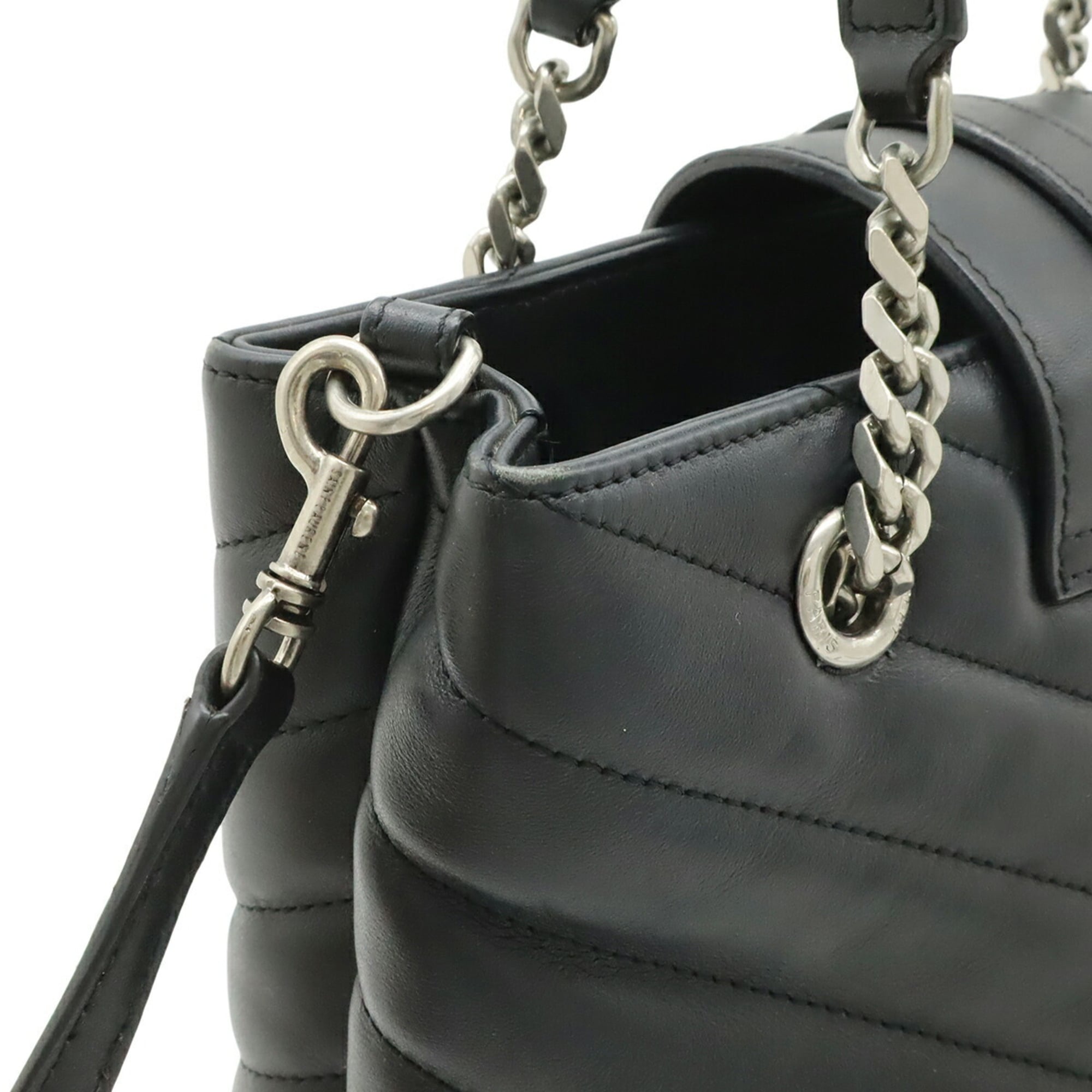 Yves Saint Laurent Black Quilting Shoulder Bag (Pre-Owned)