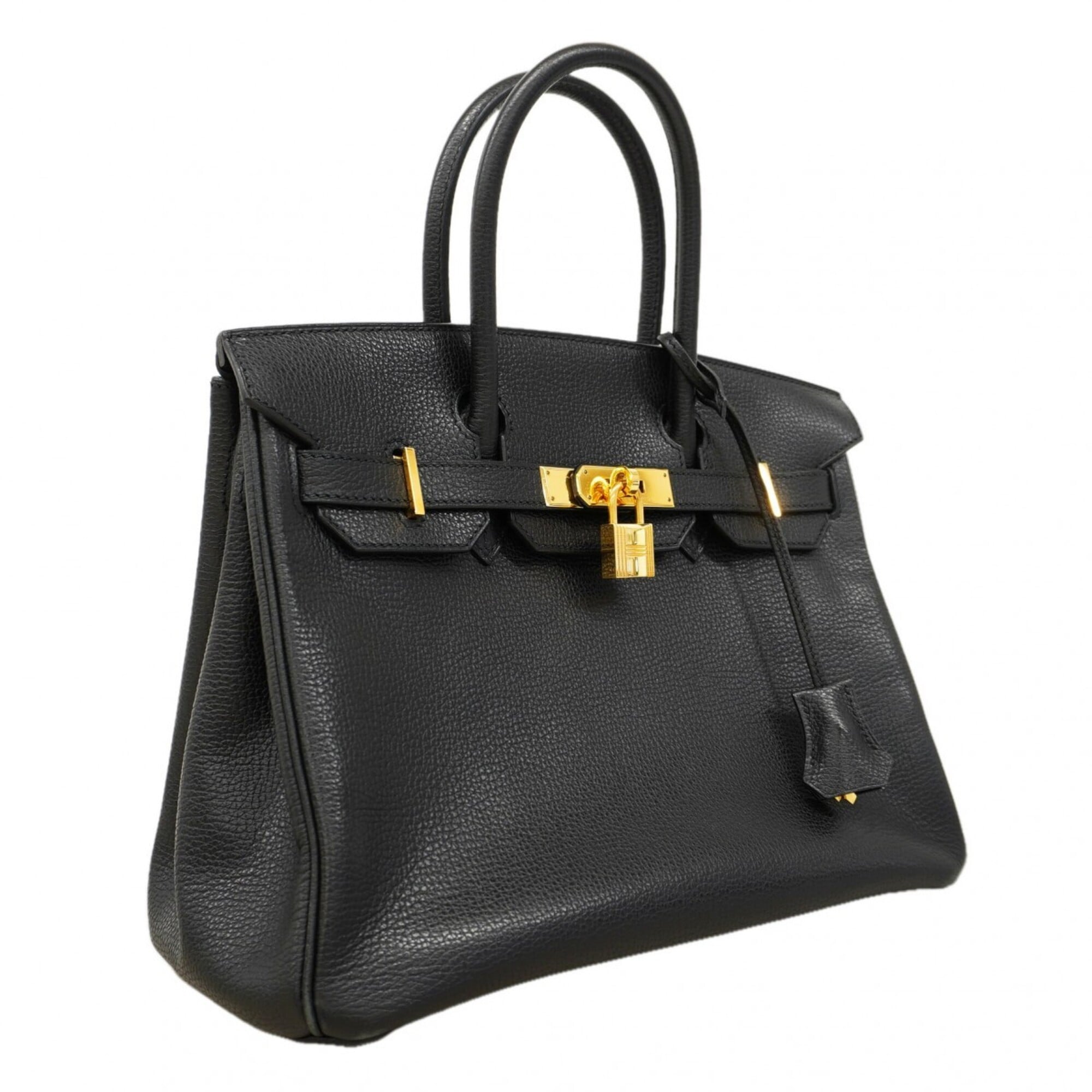 Hermes Black Togo Leather Handbag (Pre-Owned)