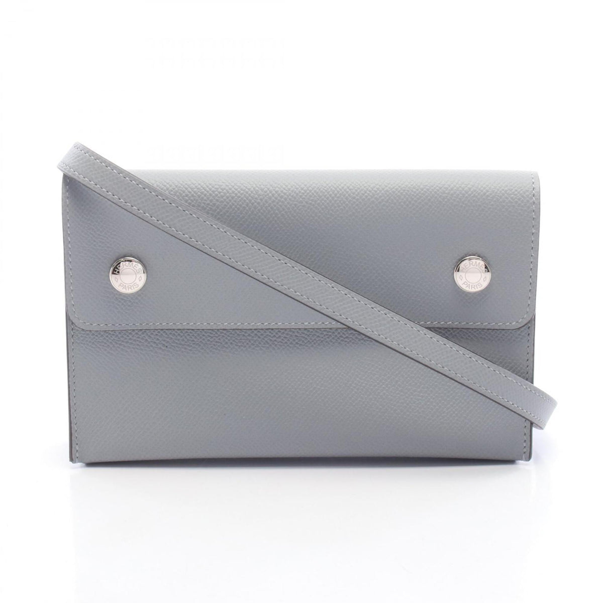 Hermes Gray Epsom Leather Handbag Shoulder Bag (Pre-Owned)