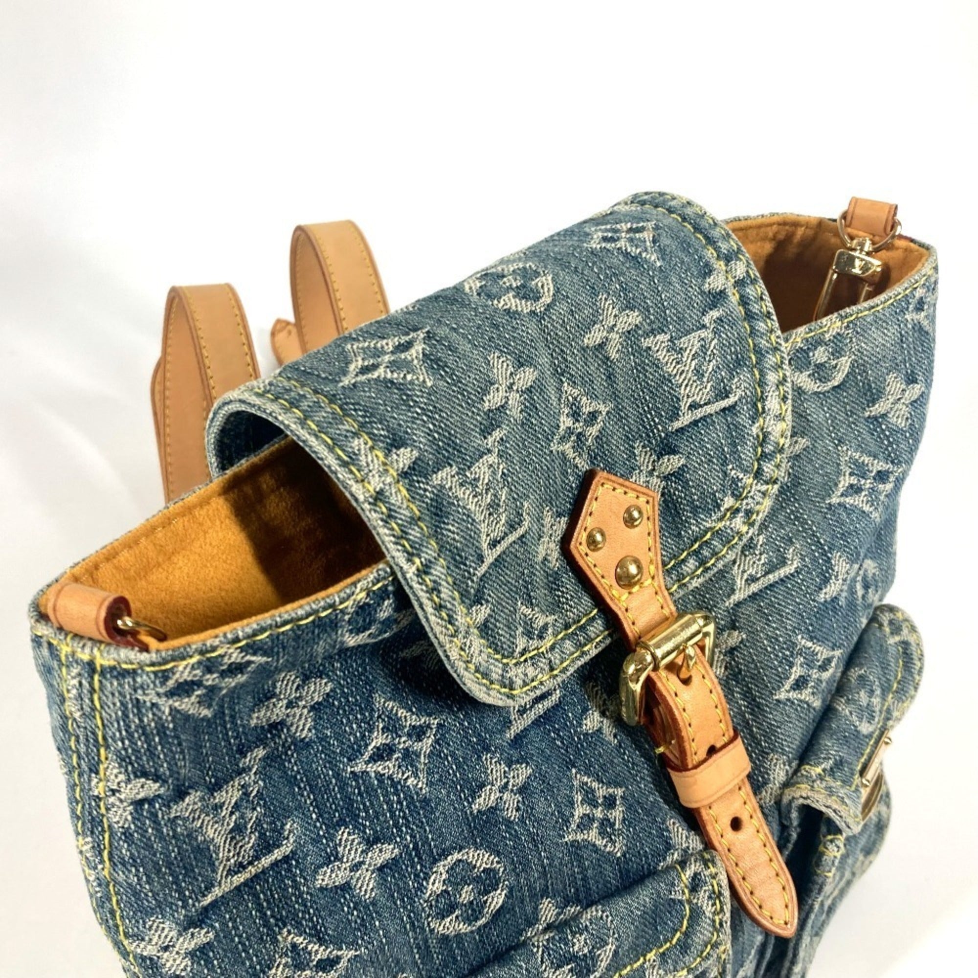 Louis Vuitton Blue Monogram Monogram Denim Backpack (Pre-Owned)