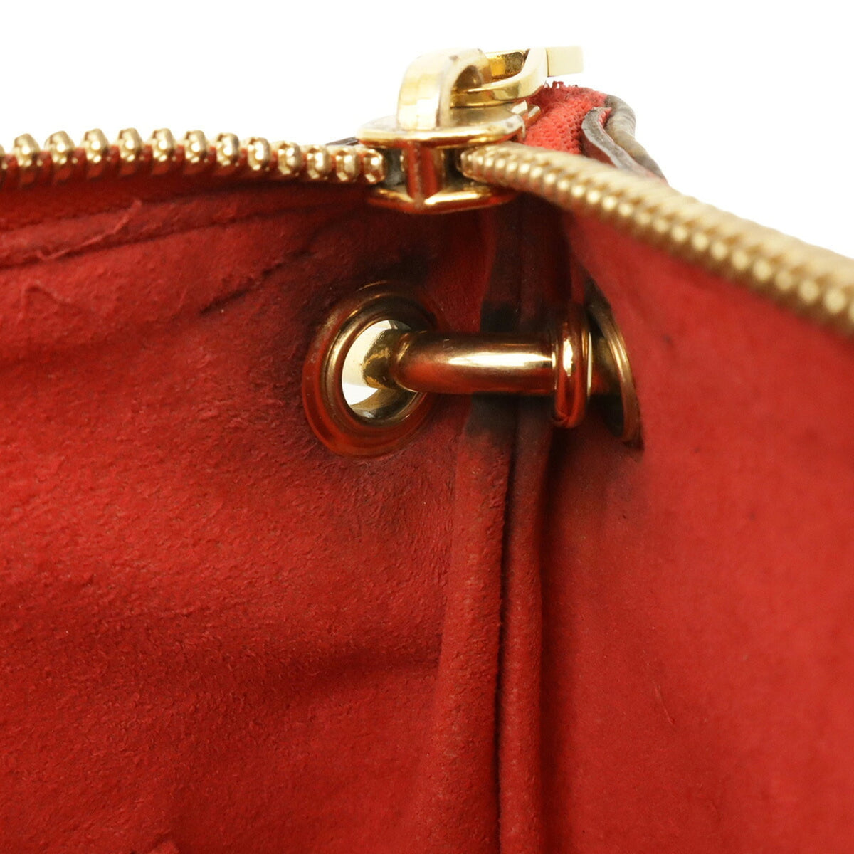 Louis Vuitton Poppy Petal Monogram Canvas Pvc Coated Canvas Leather Handbag Shoulder Bag (Pre-Owned)