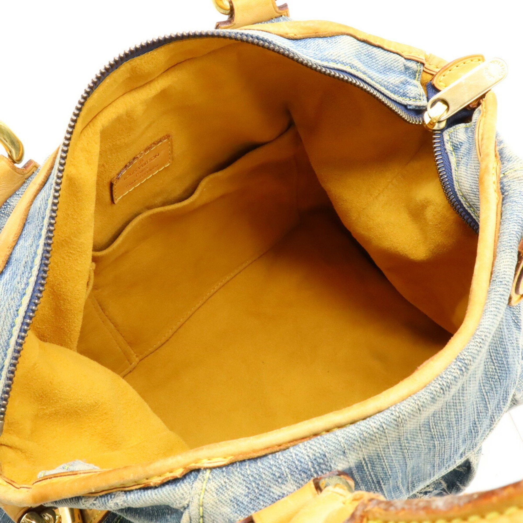 Louis Vuitton Monogram Denim Blue Monogram Denim Handbag Shoulder Bag Tote Bag (Pre-Owned)