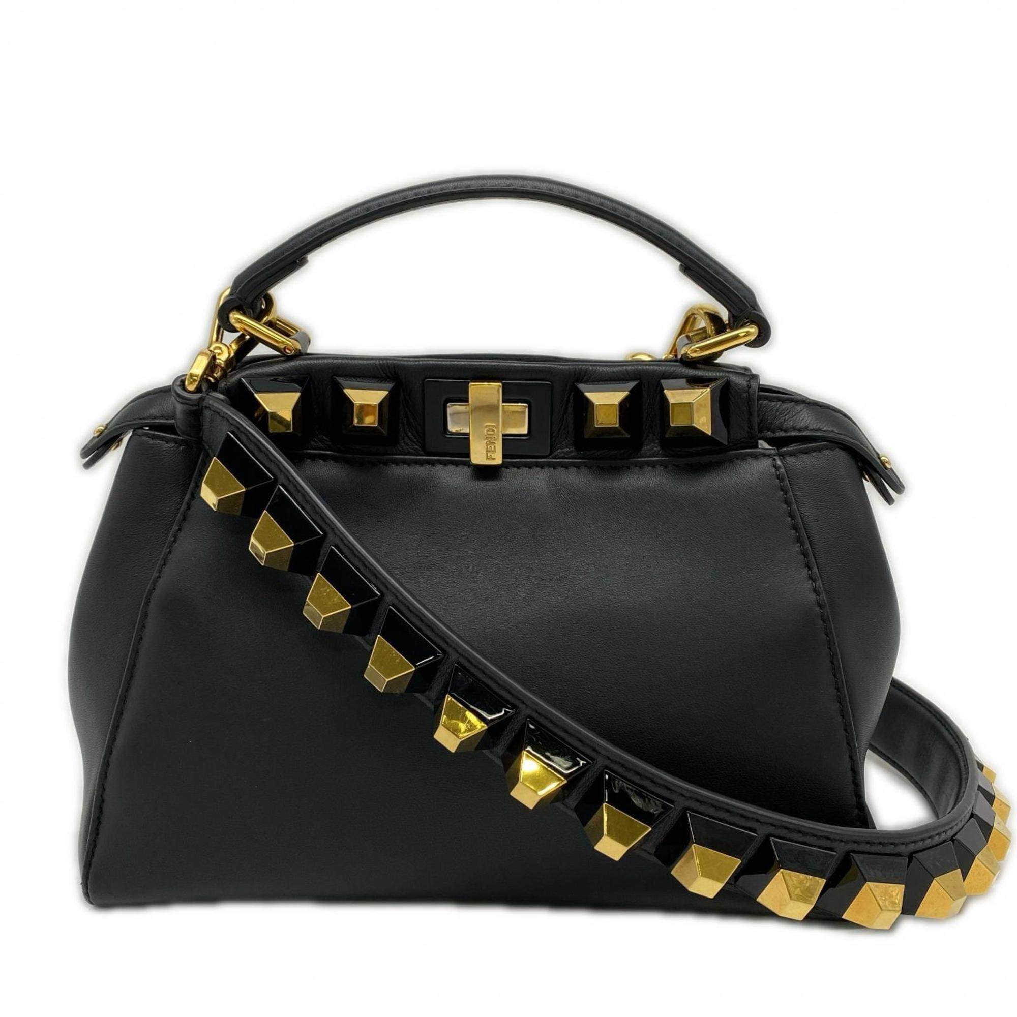 Fendi Black Leather Handbag (Pre-Owned)