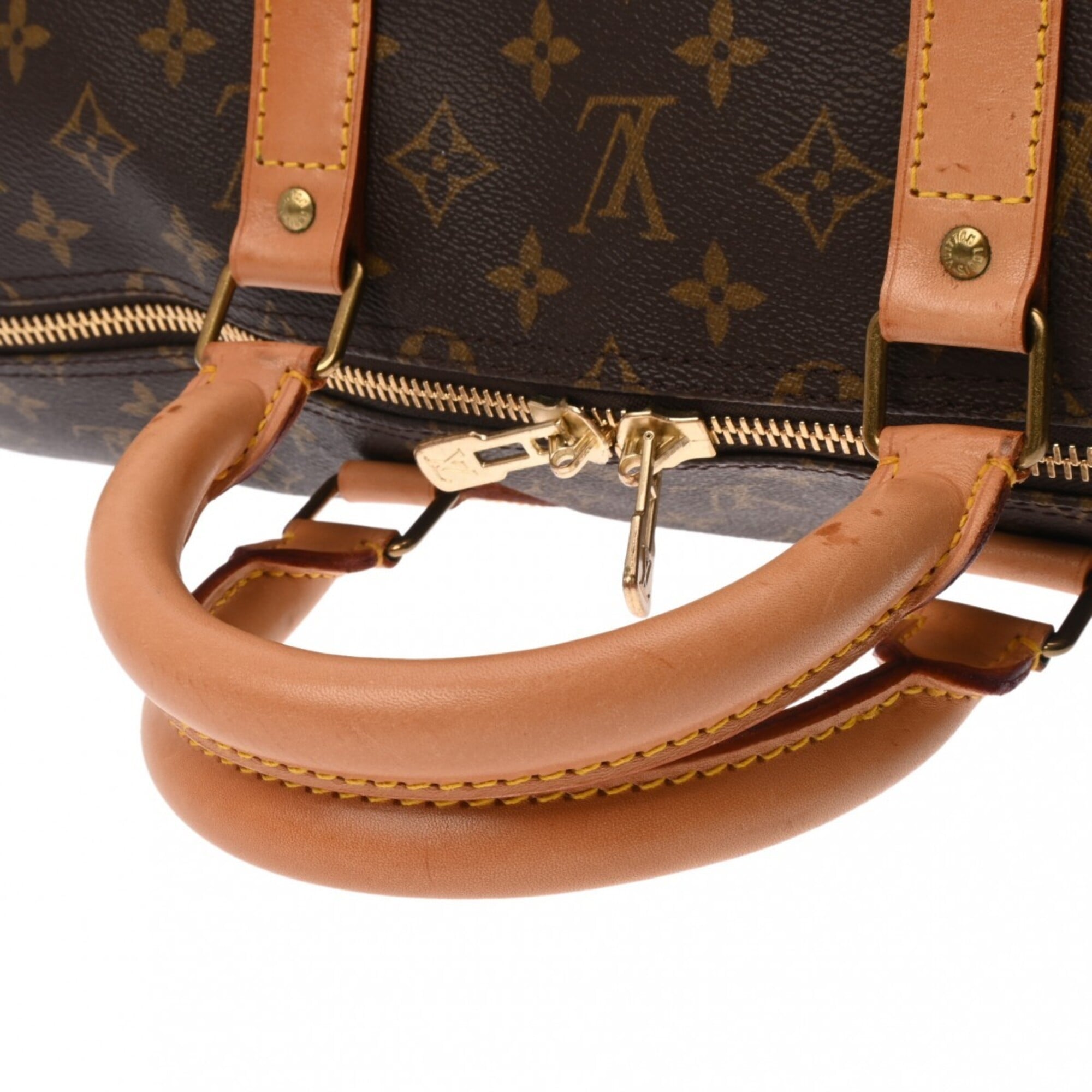 Louis Vuitton Brown Monogram Canvas Boston Bag (Pre-Owned)