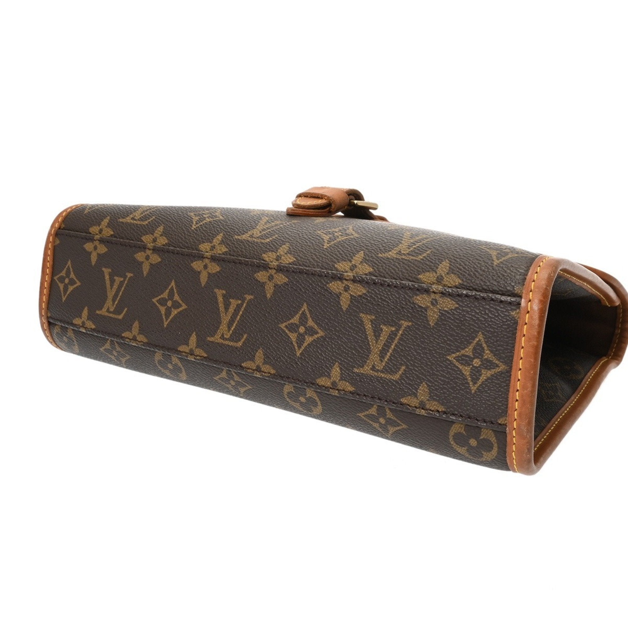 Louis Vuitton Brown Monogram Canvas Handbag (Pre-Owned)