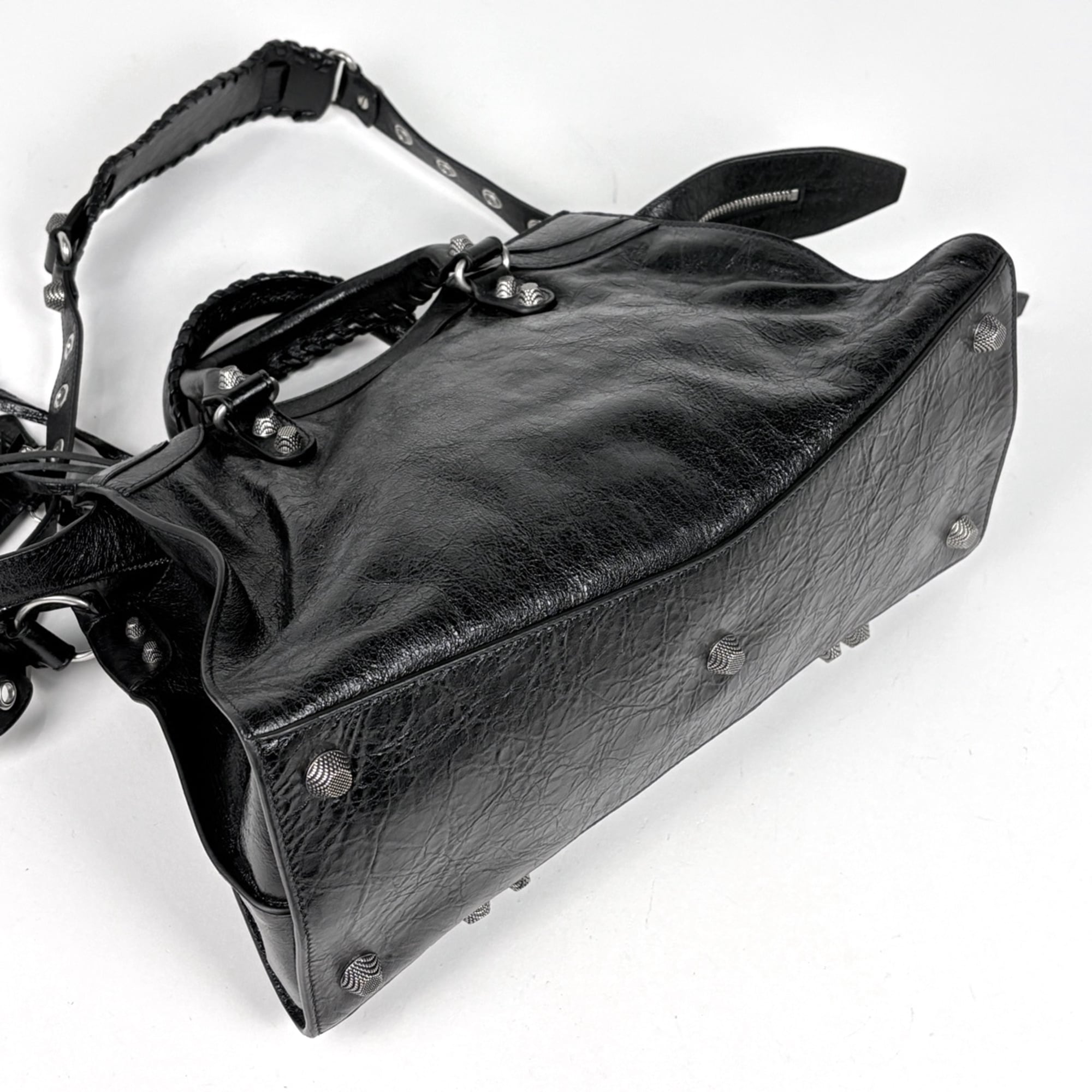 Balenciaga Black Leather Handbag (Pre-Owned)