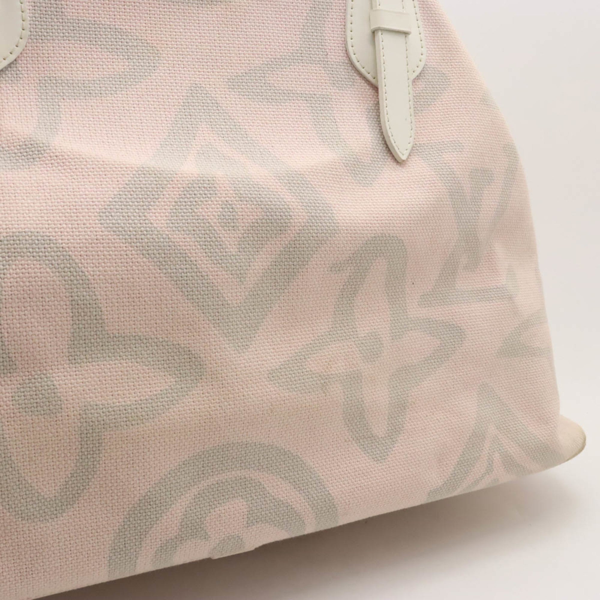 Louis Vuitton Rose Canvas Leather Shoulder Bag Tote Bag (Pre-Owned)